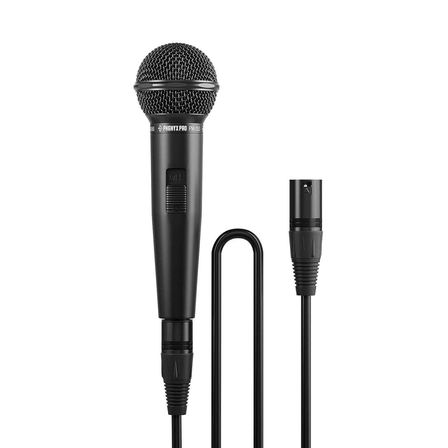 Phenyx Pro Dynamic Vocal Cardioid Microphone with ON/Off Switch, 16 Ohm