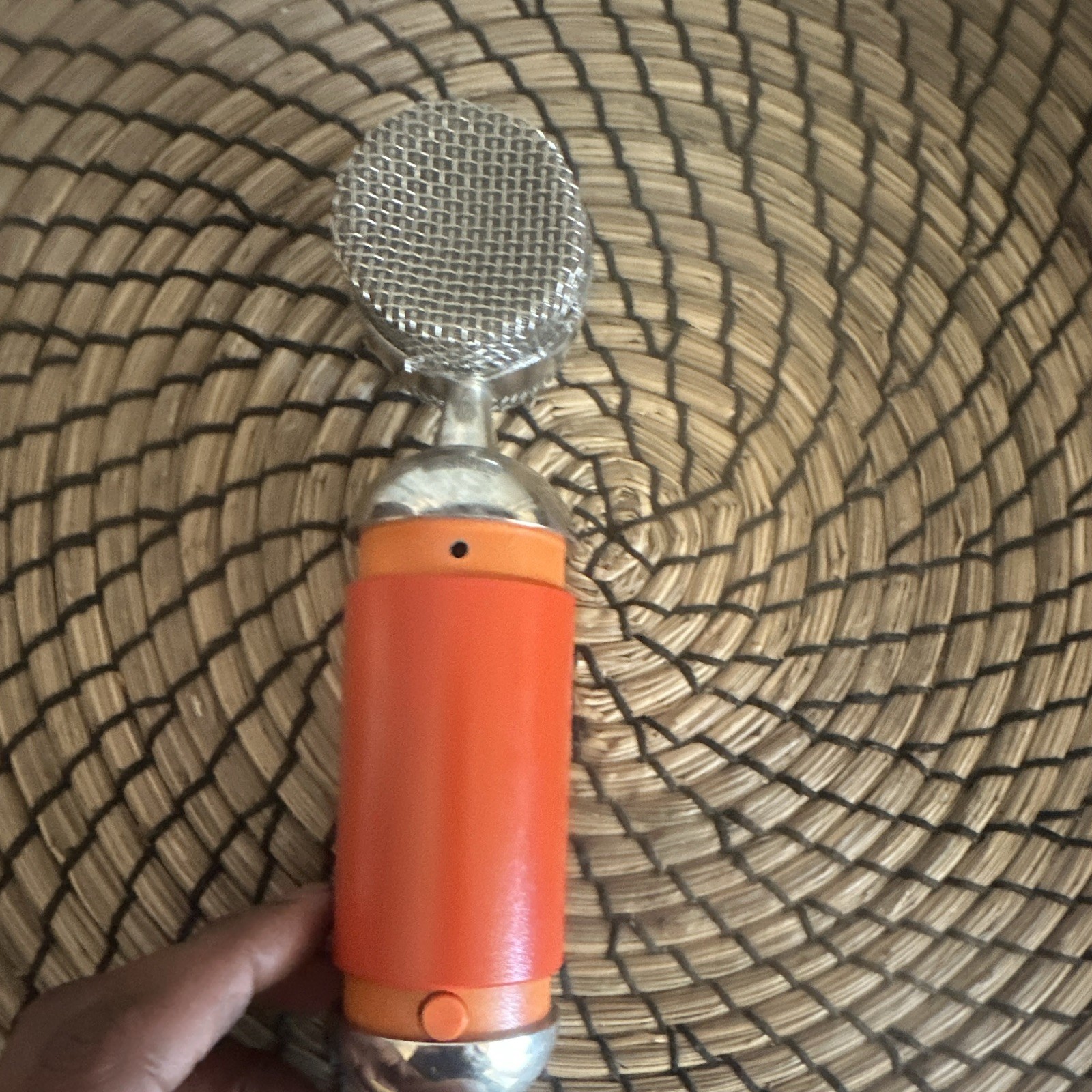 Blue Dragonfly Condenser Microphone Wired XLR 3-Pin Orange/Silver
