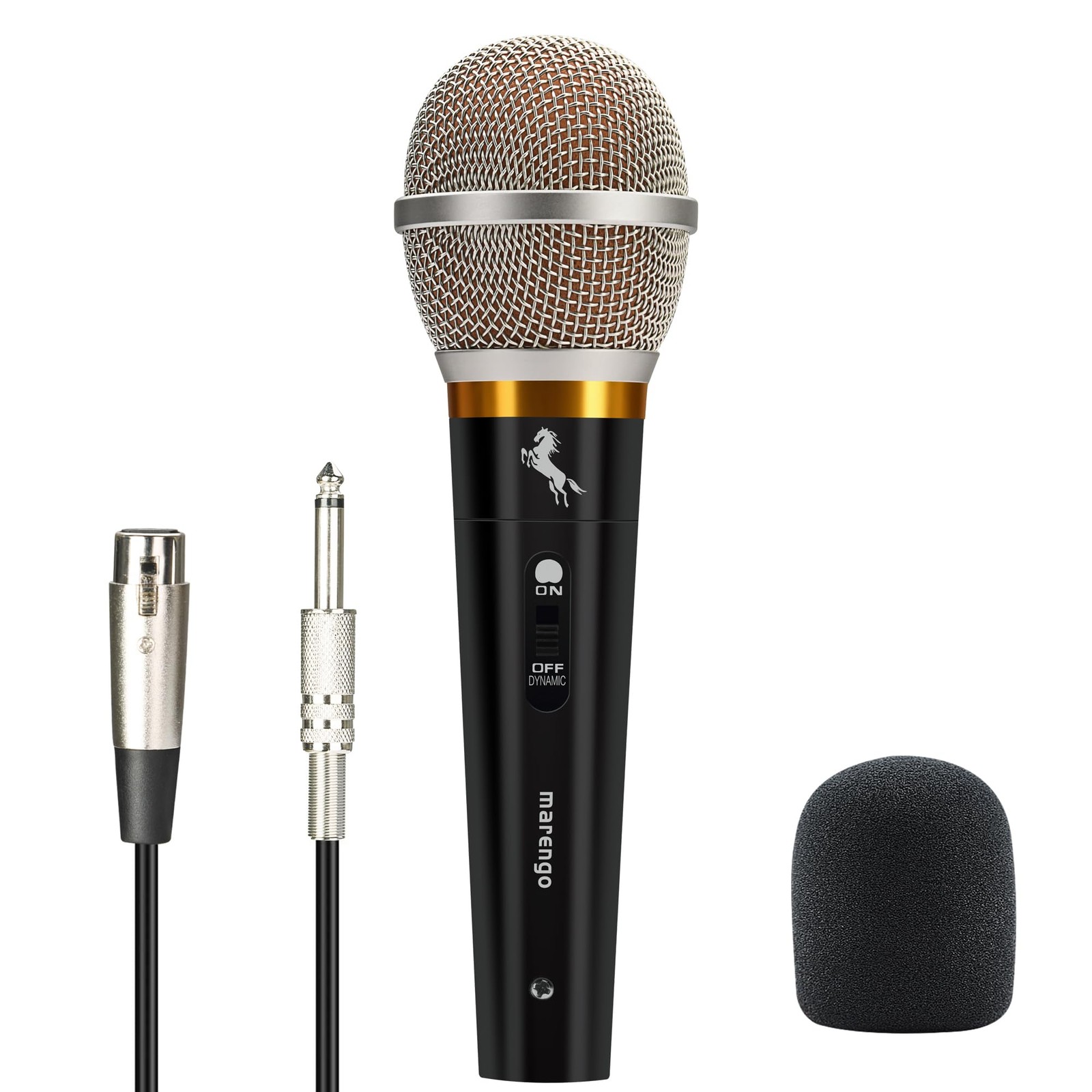 Handheld Dynamic Microphone For Karaoke Singing Wired Xlr Microphone With On And