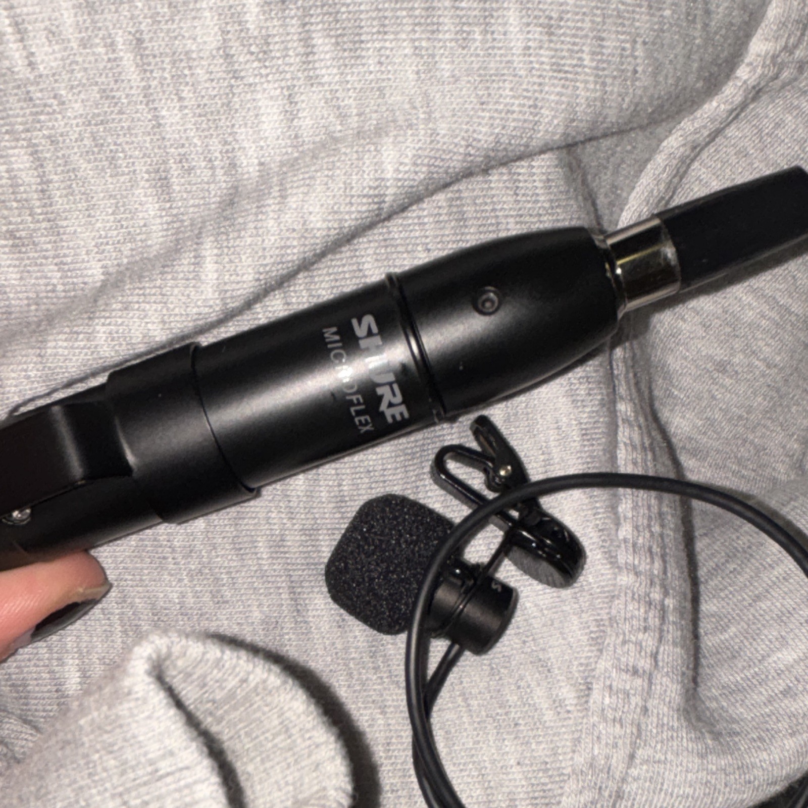 Shure Microflex MX150B/C-TQG Black Cardioid Condenser Lavalier Mic