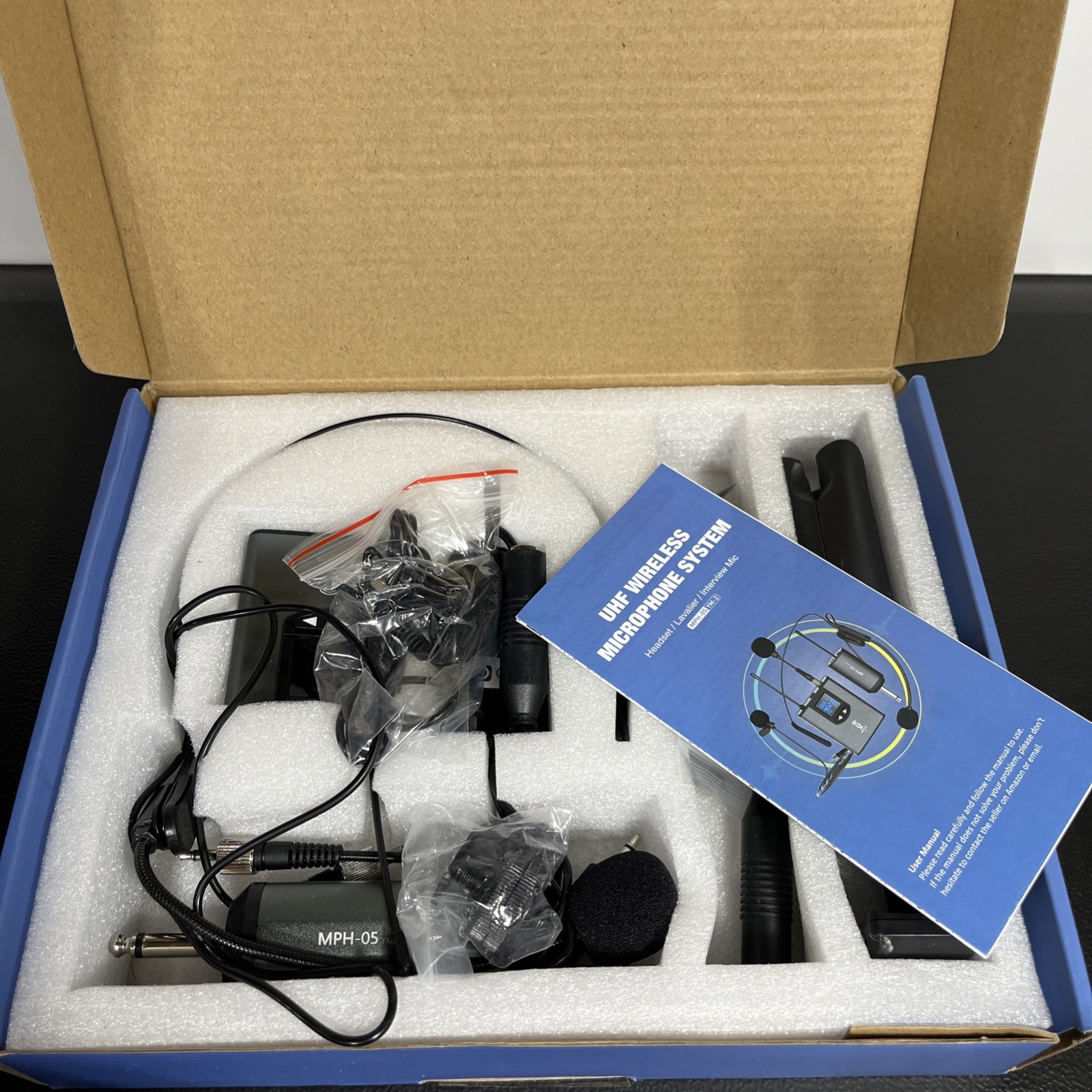 Wireless Headset Lavalier UHF Wireless Microphone System MPH-05 YM-2