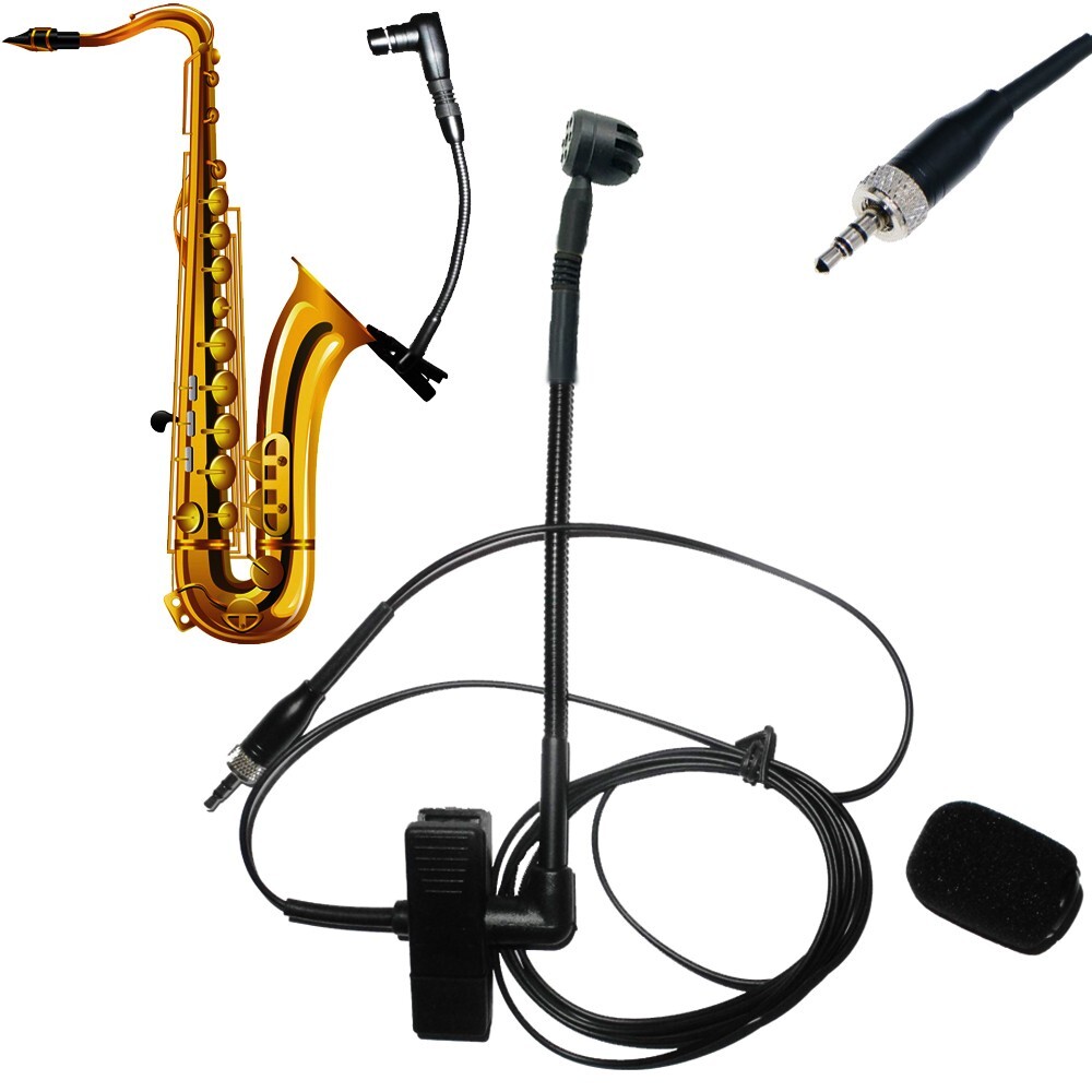 Cardioid Instrument Microphone For Sennheiser G1 G2 G3 G4 Beta98 Clip-On Mics
