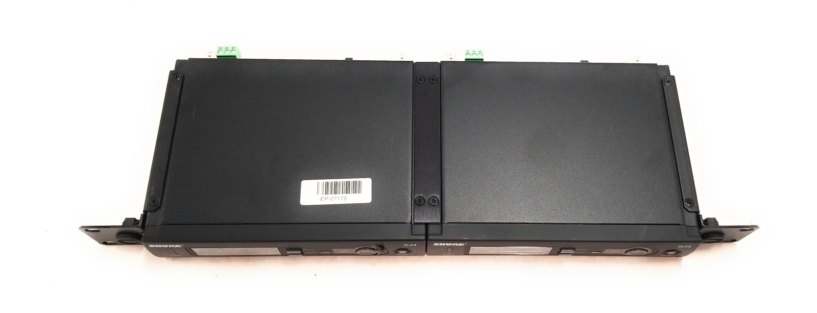 Lot of 2 Shure SLX4L-G5 Wireless Receivers Rackmount Pro Audio 494-518MHz