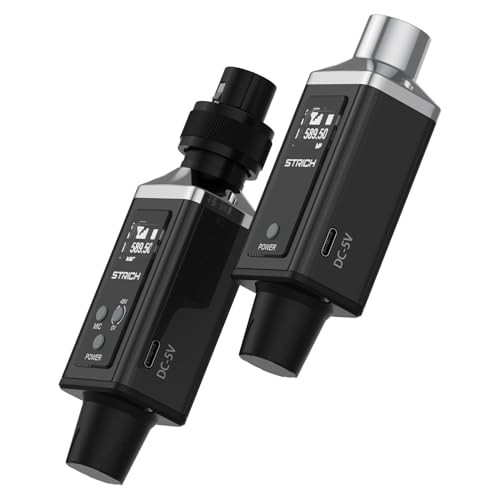M3 UHF Wireless Microphone XLR Transmitter and Receiver 16 Channels, 164 ft