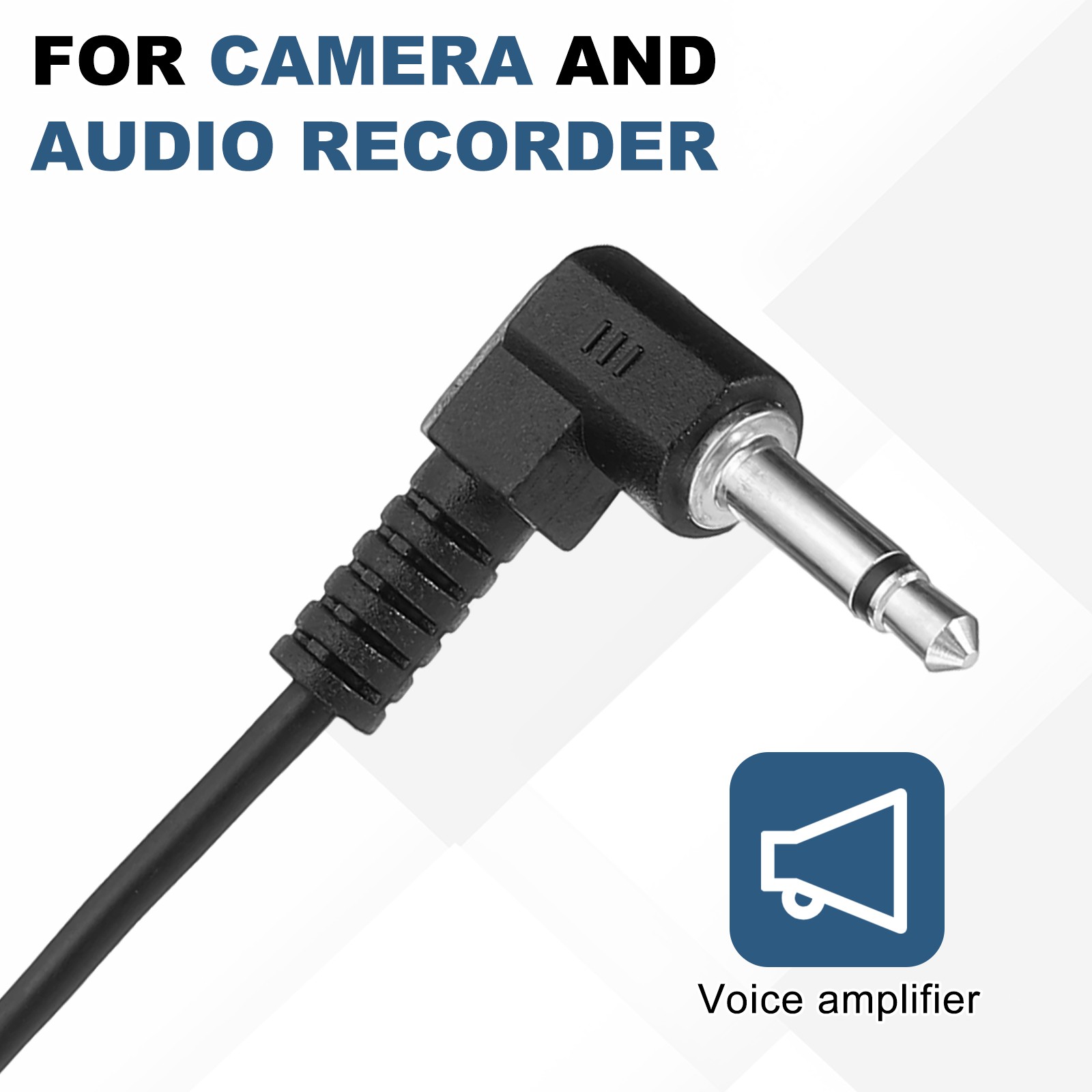 Lavalier Lapel Mic, 3.5mm Elbow Mono, 1.2m Wired Omnidirectional Mic Pack of 3