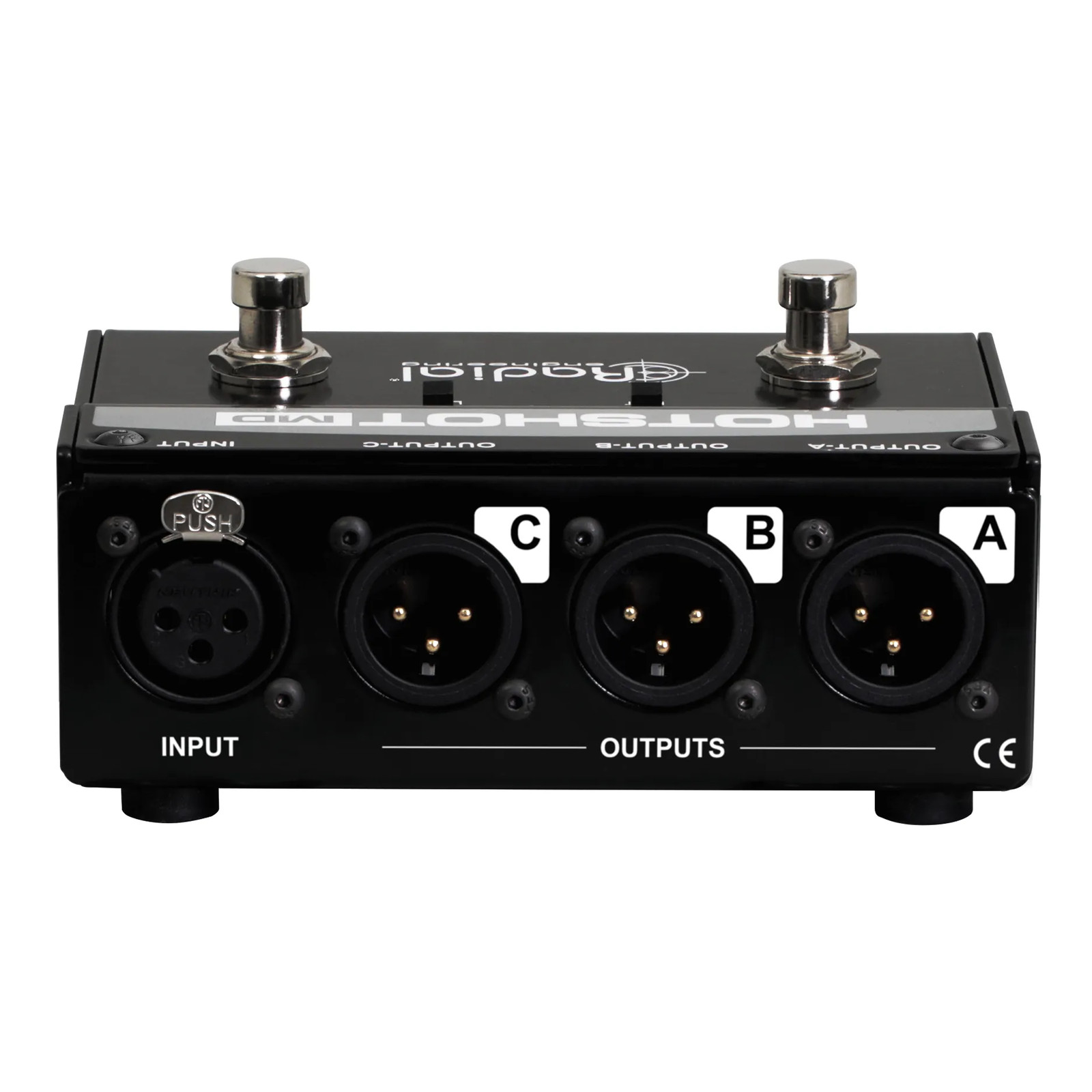 Radial HotShot MD Dynamic Microphone Switcher Stage Mic Toggle/Footswitch