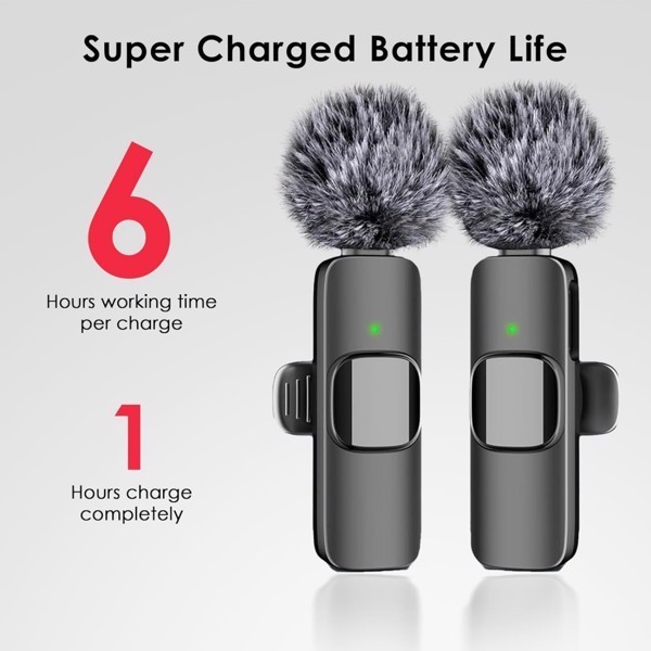 2 Pack iPhone Mic Crystal Clear Recording with USB-C for Podcast Microphone