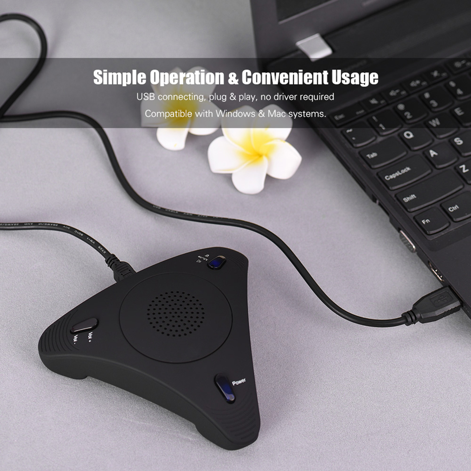 Desktop Computer USB Omnidirectional Conference Meet Condenser S4H5