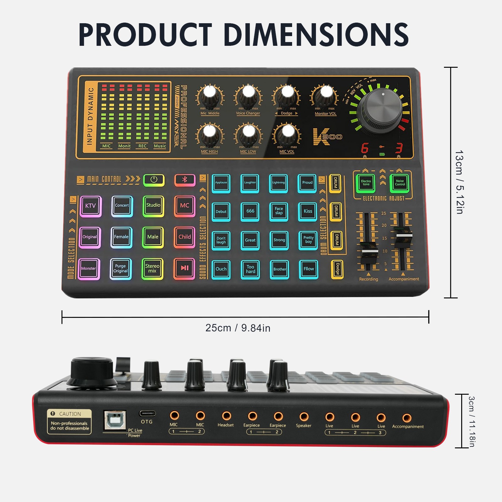 Complete Home Studio Recording Kit Mixer Condenser Microphone For Music Podcast