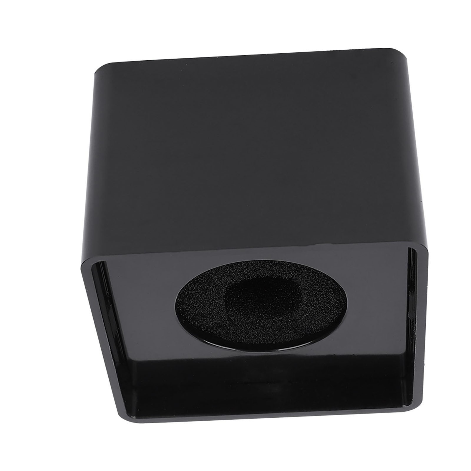 Compact Portable Black ABS Square Microphone Station For Interviews QHSO