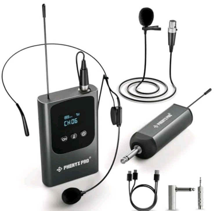 Phenyx Pro PDP-1-1B Single Wireless Microphone System, Digital UHF NEW