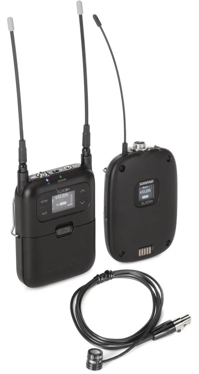 Shure SLXD15+/85 Wireless Bodypack System with WL 185 Lavalier Microphone – G57
