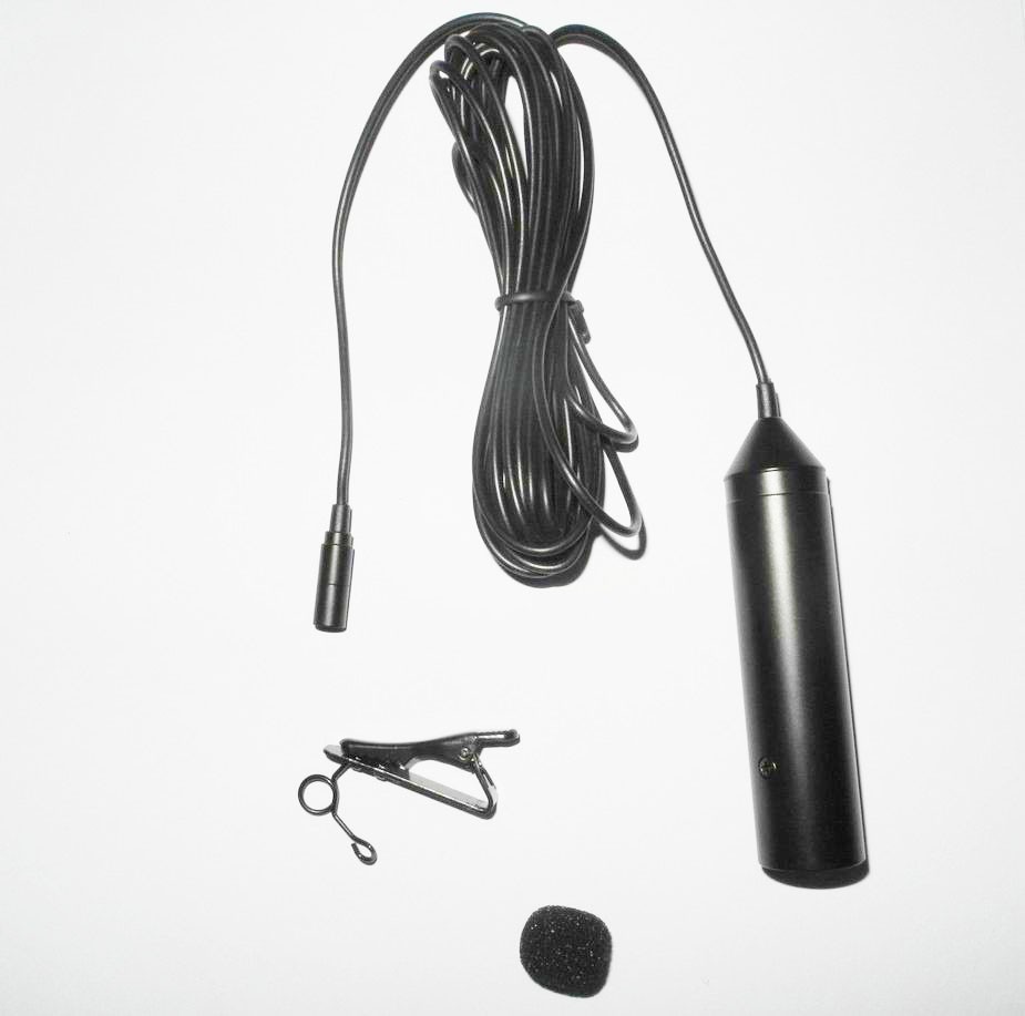 48 Volt Phantom Power Cannon XLR 3 Pin Miniature Tie Clip Microphones Mic