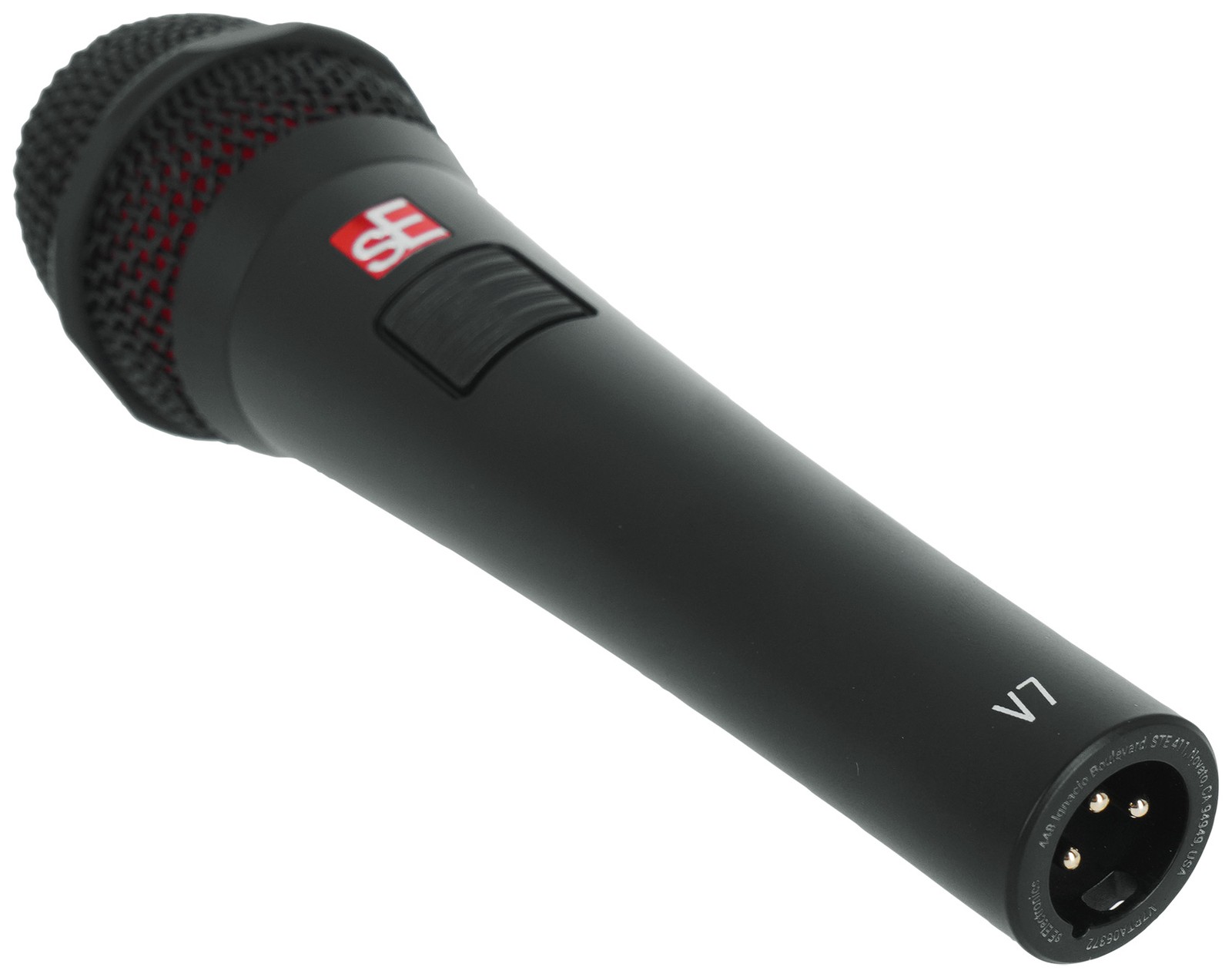 Se Electronics V7 PTT Handheld Dynamic Microphone w/Push-To-Talk Switch+Clip