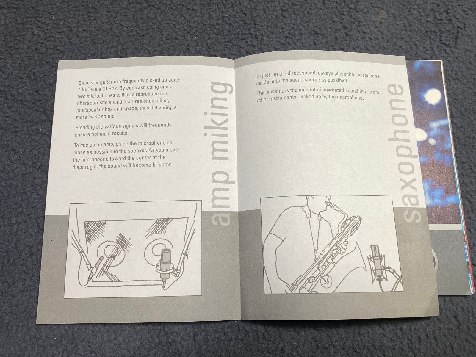 AKG C1000S C3000B Microphone Application Sheet/Guide Sheet Condenser