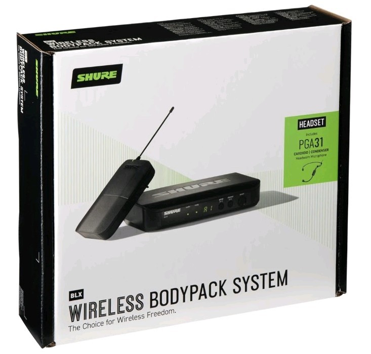 300ft Range Shure BLX14/P31-H11 Wireless Headset Microphone System W/ PGA31 P31