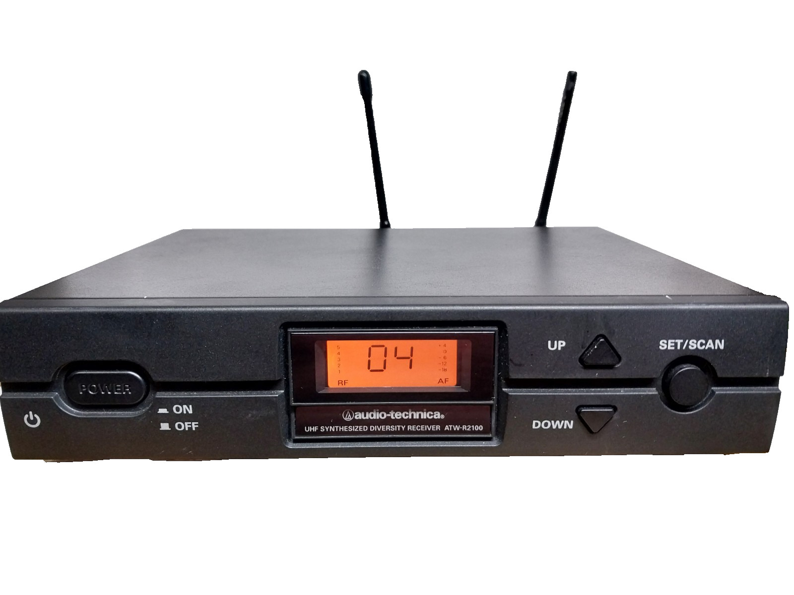 Audio-Technica ATW-R2100 UHF Synthesized Diversity Receiver 655-680 MHz w/ Power