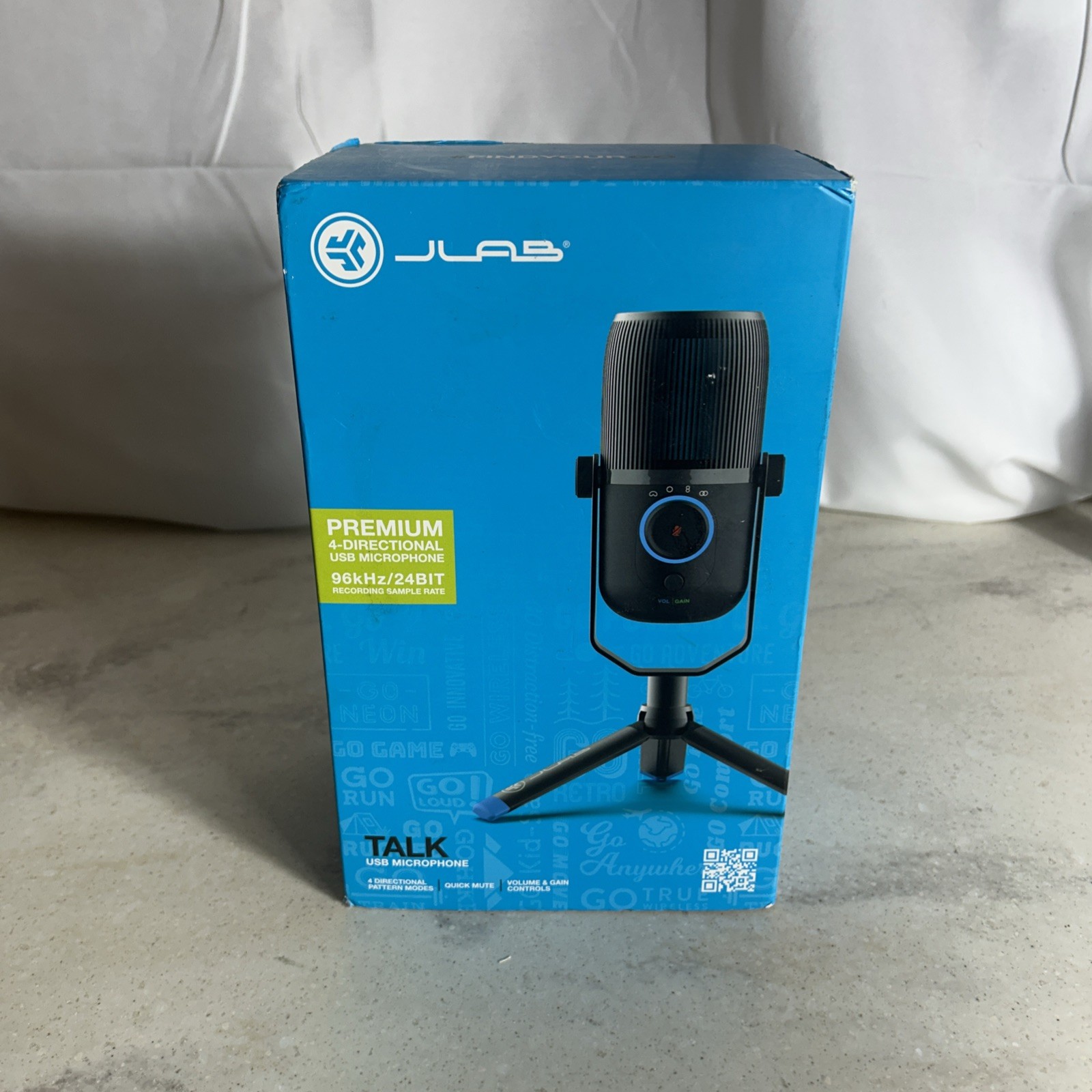 Brand New JLab Talk Pro Plug & Play USB Mic – 96kHz/24BIT, 4 Polar Patterns