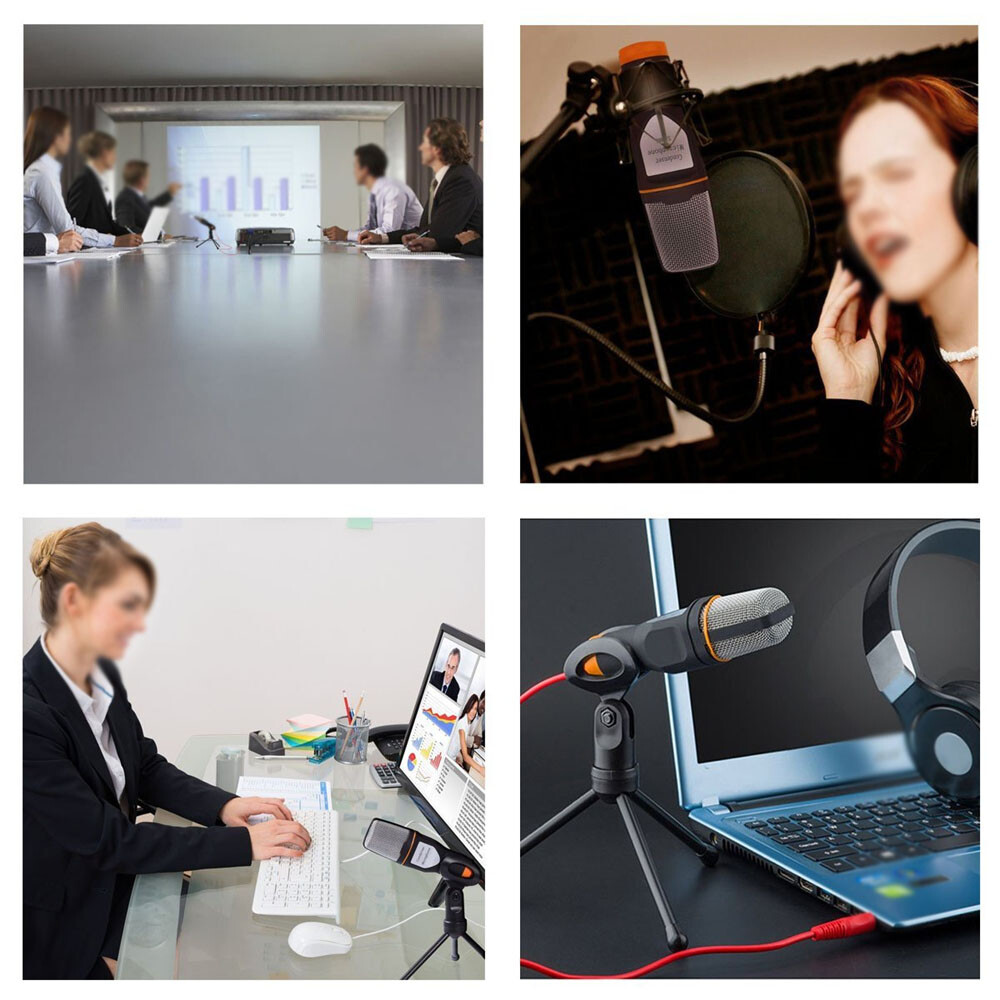 Microphone Professional Mic Desktop Stand Tropid Live Online Stream Music Sing