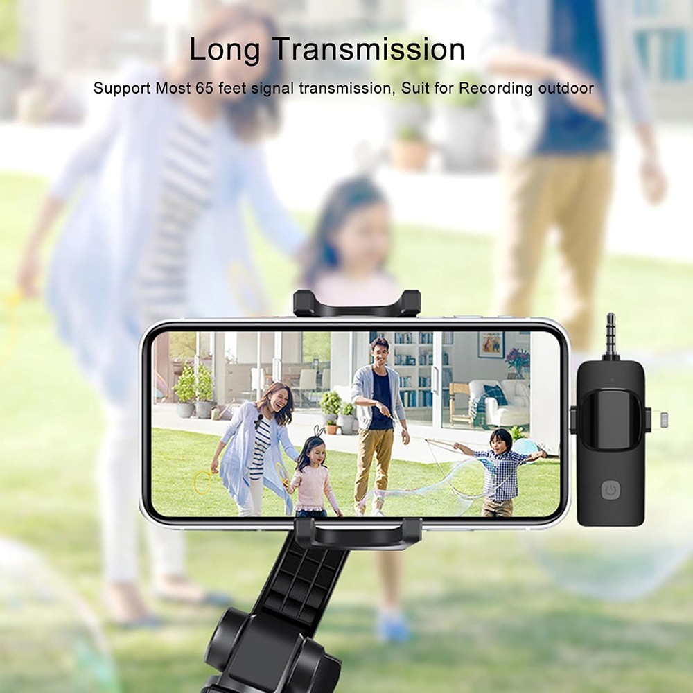 3.5mm Jack Lavalier Microphone Wireless Audio Video Recording For Android/iphone