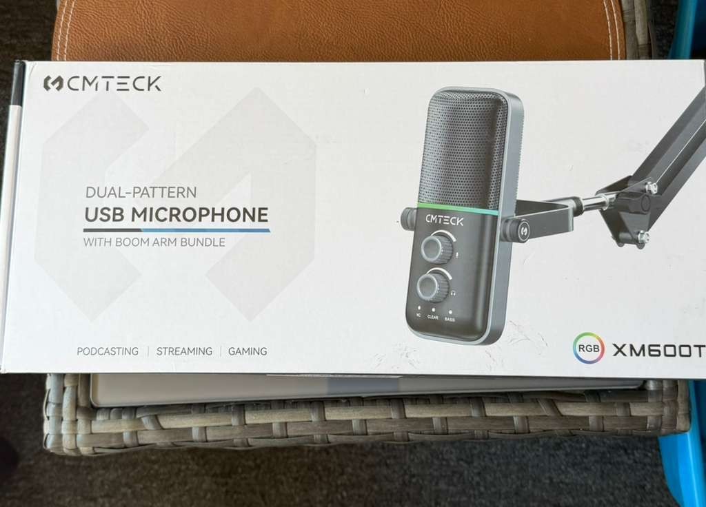 CMTECK USB Microphone With Boom Arm Bundle Dual-Pattern New In Box