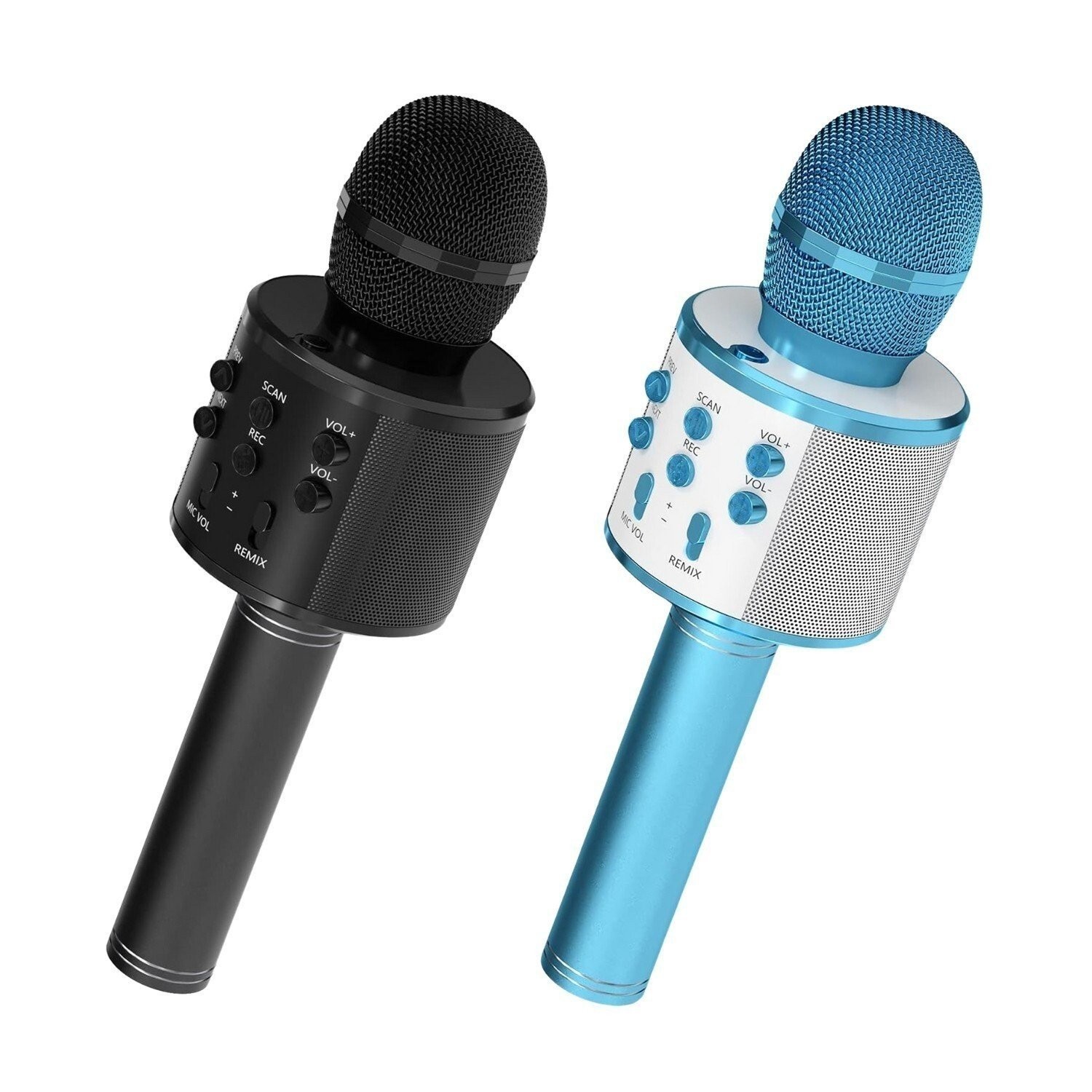 5 Core Microphone Wireless Karaoke Mic w/Speaker Portable Bluetooth Microfono 2x