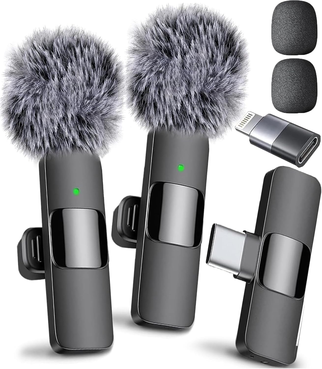 Mini Mic Pro (Latest Model) Small, All iPhones & Androids (USB-C + Lightning)