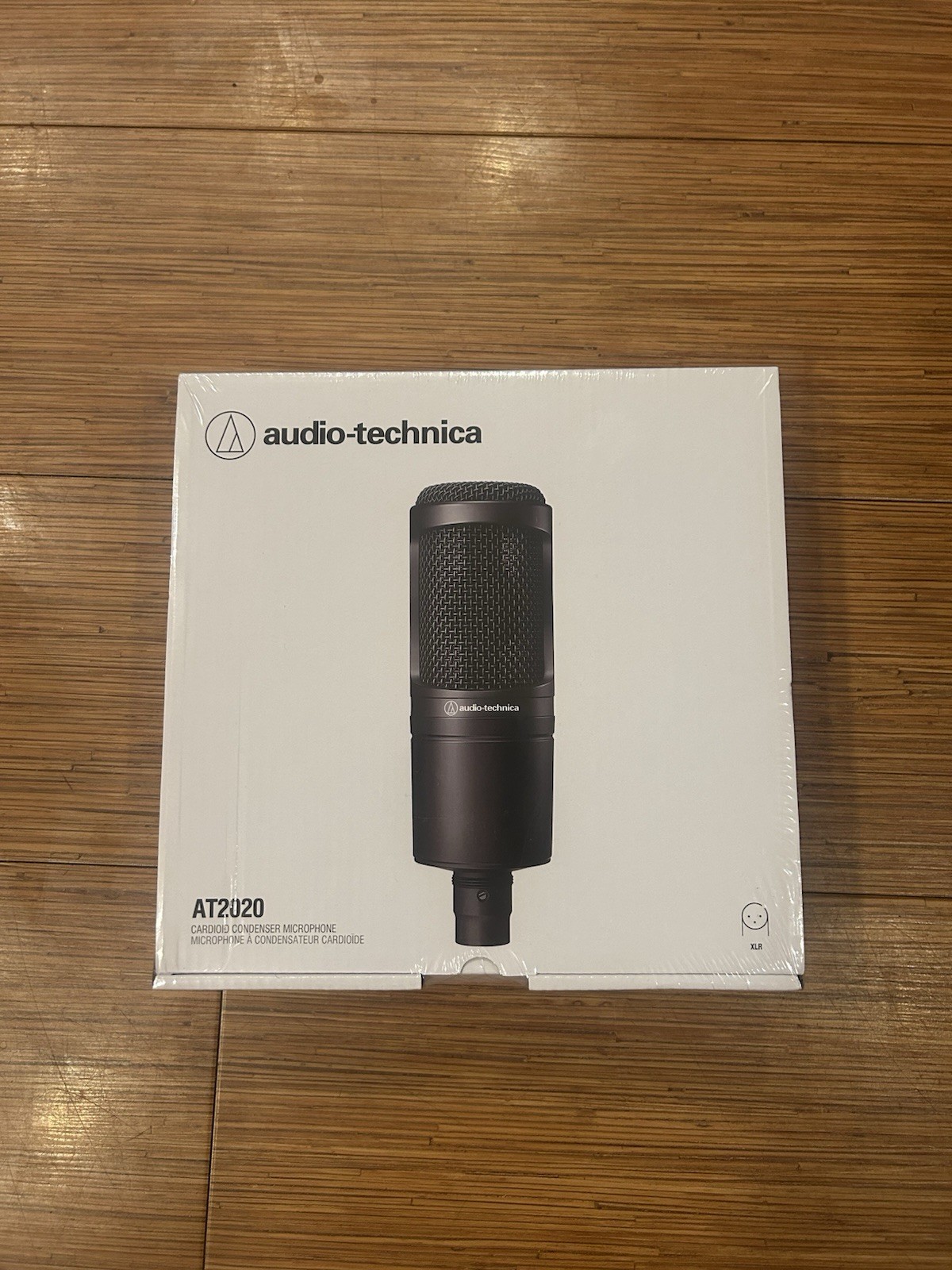 Audio-Technica AT2020 Cardioid Condenser Microphone, XLR, Black