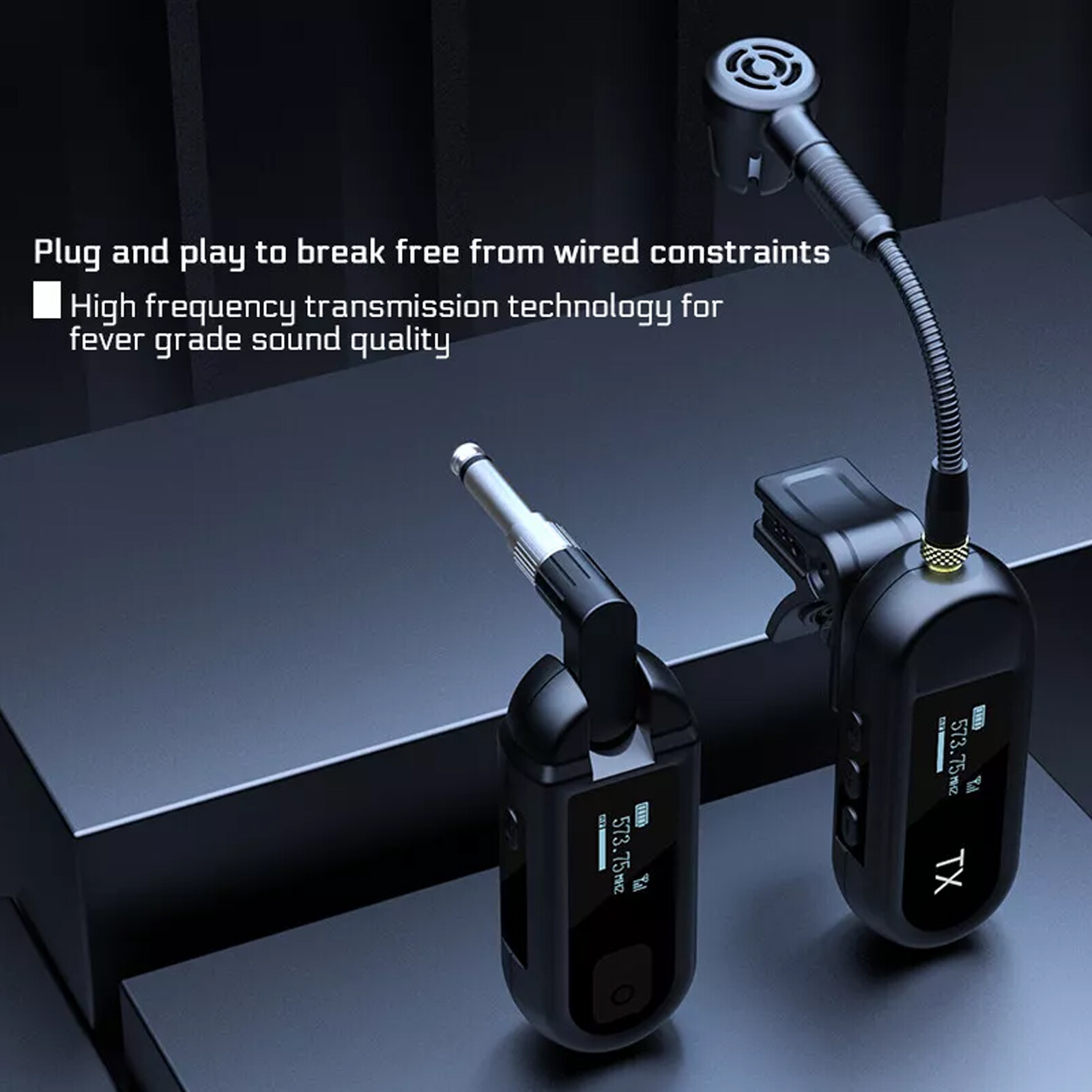 Wireless UHF Saxophone Microphone System for Sax and Trumpet USA NEWqtRpEZ