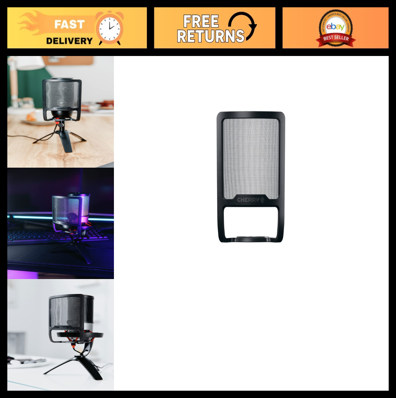 Adjustable Pop Filter Mask Shield for Microphone – Custom Podcast, Streaming, Ga