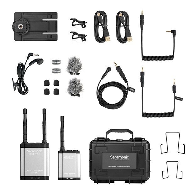 SARAMONIC Vlink2 Kit 1 Wireless 2.4GHz Lavalier Microphone System w/IFB Talkback