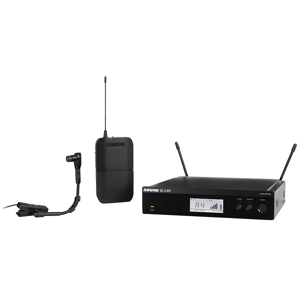 Shure BLX14R/B98 Wireless Horn System w/Rackmountable Receiver, WB98H/C H11