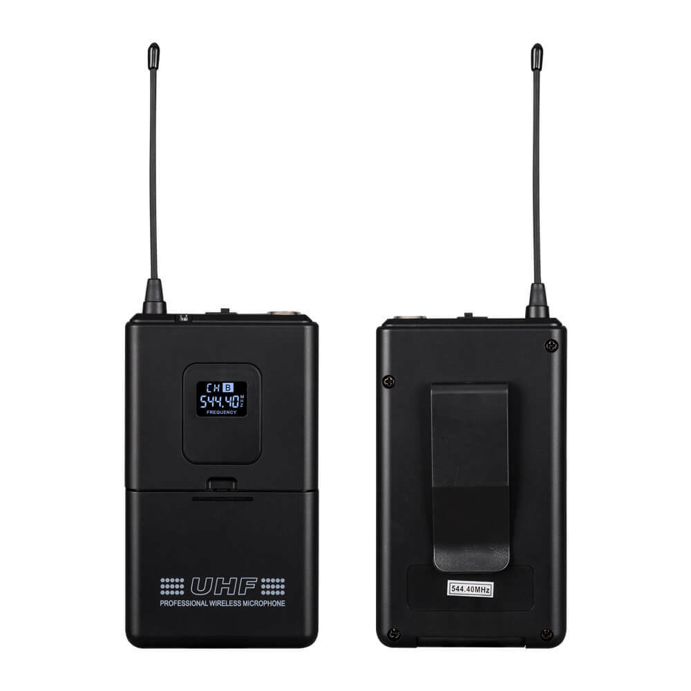Wireless Microphone System 8 Channel UHF Pro Audio 4 Handheld 4 Headset Lavalier