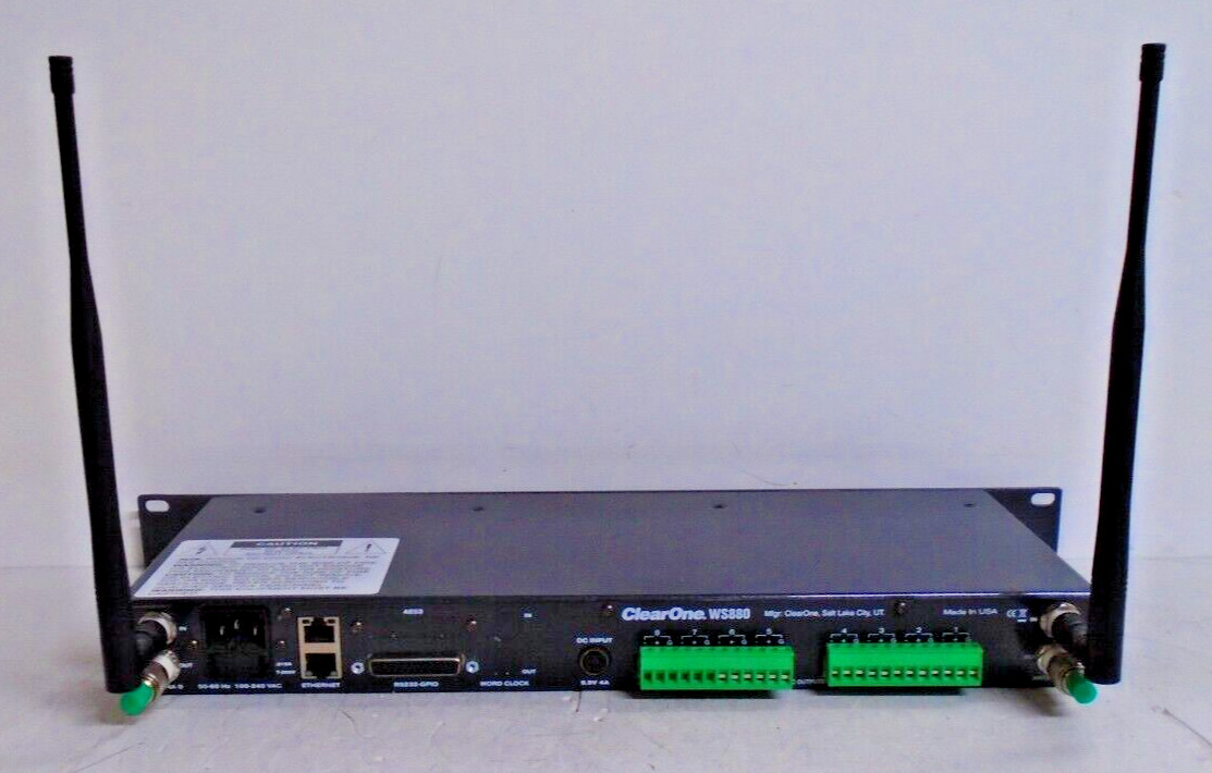 ClearOne WS880 Digital Wireless Microphone Receiver | w/x2 UA8-470-542 Antennas