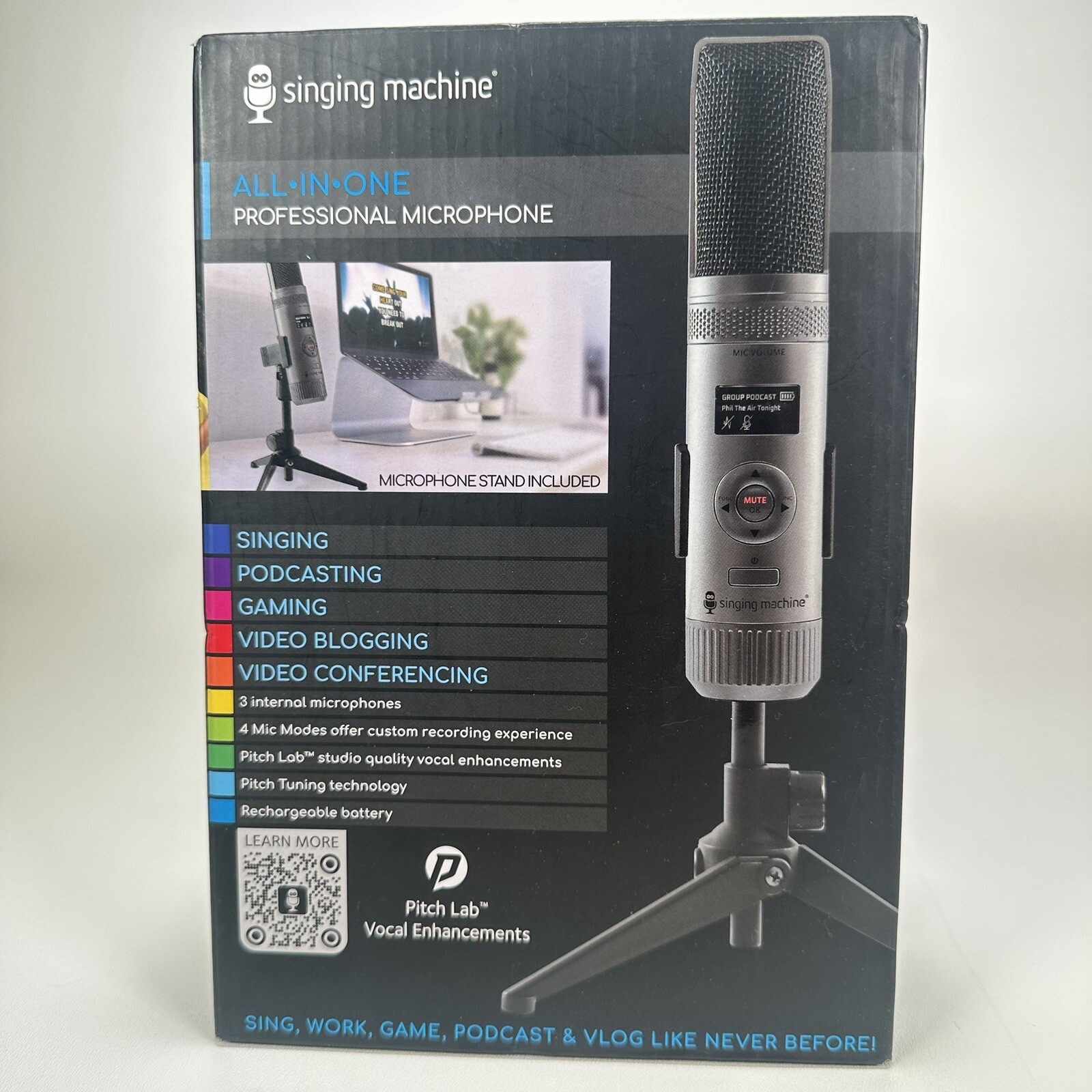 Singing Machine Professional Microphone with USB SMM2097