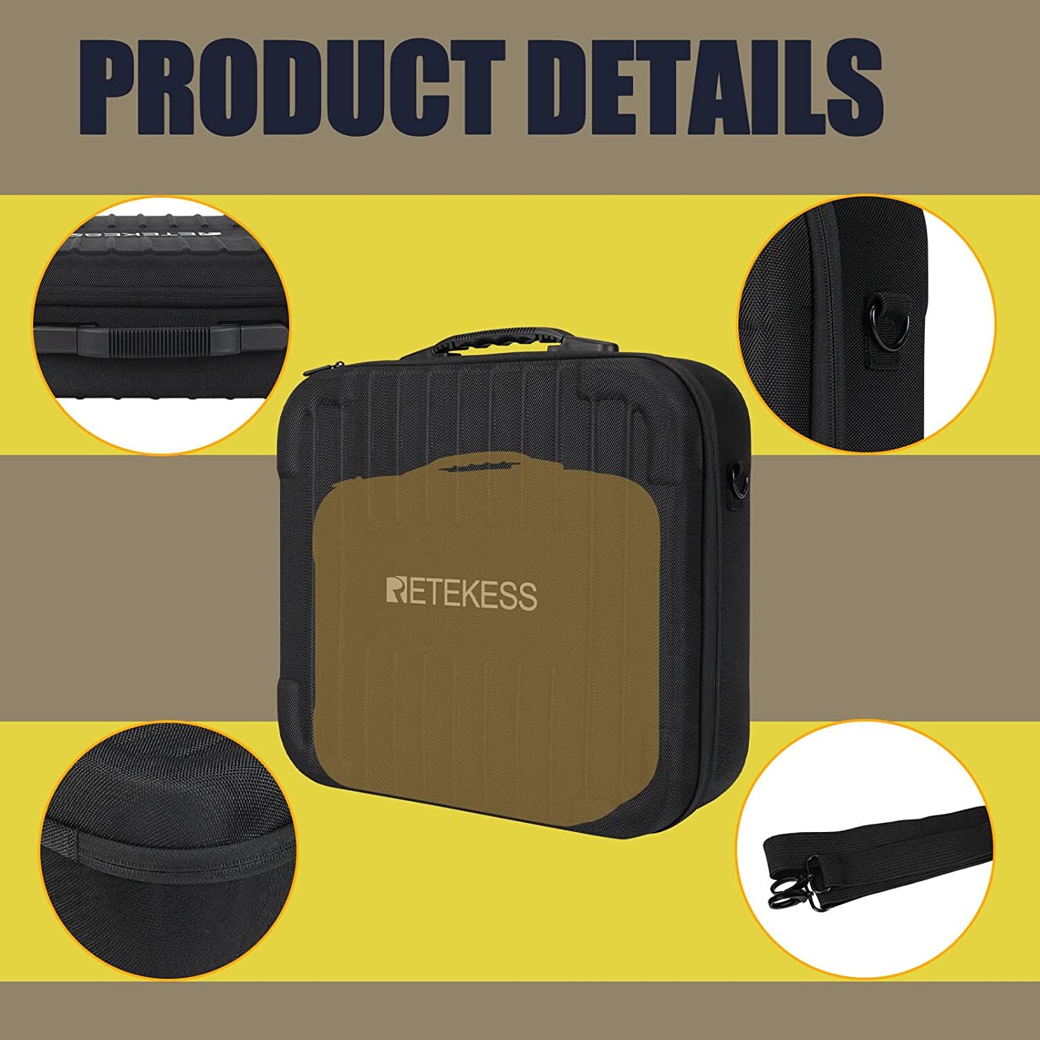 Retekess Wireless Tour Guide System 2 Transmitter 58 Receiver 60-Port Bag Museum