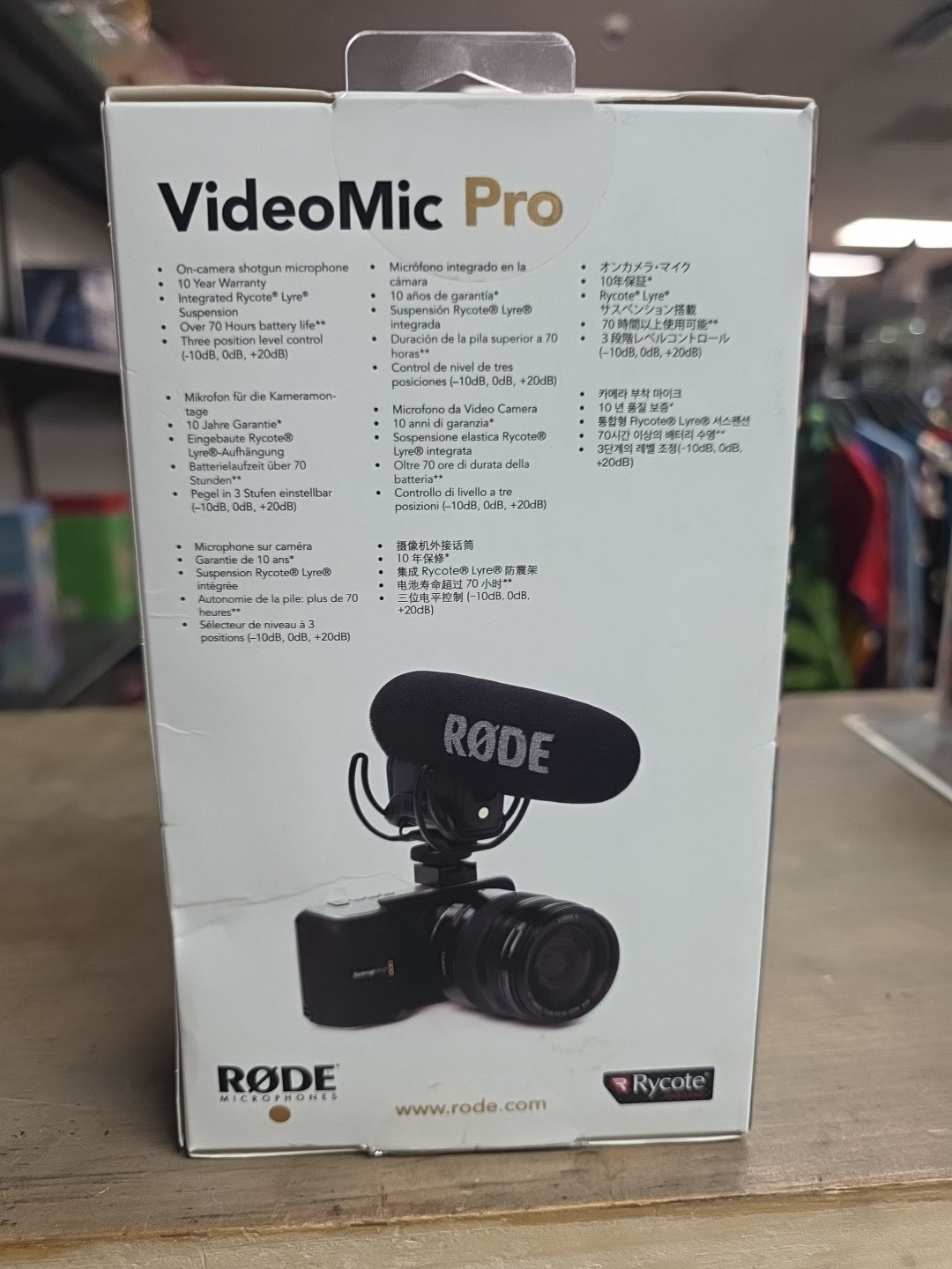 New RODE VideoMic Pro Camera-Mount Shotgun Microphone