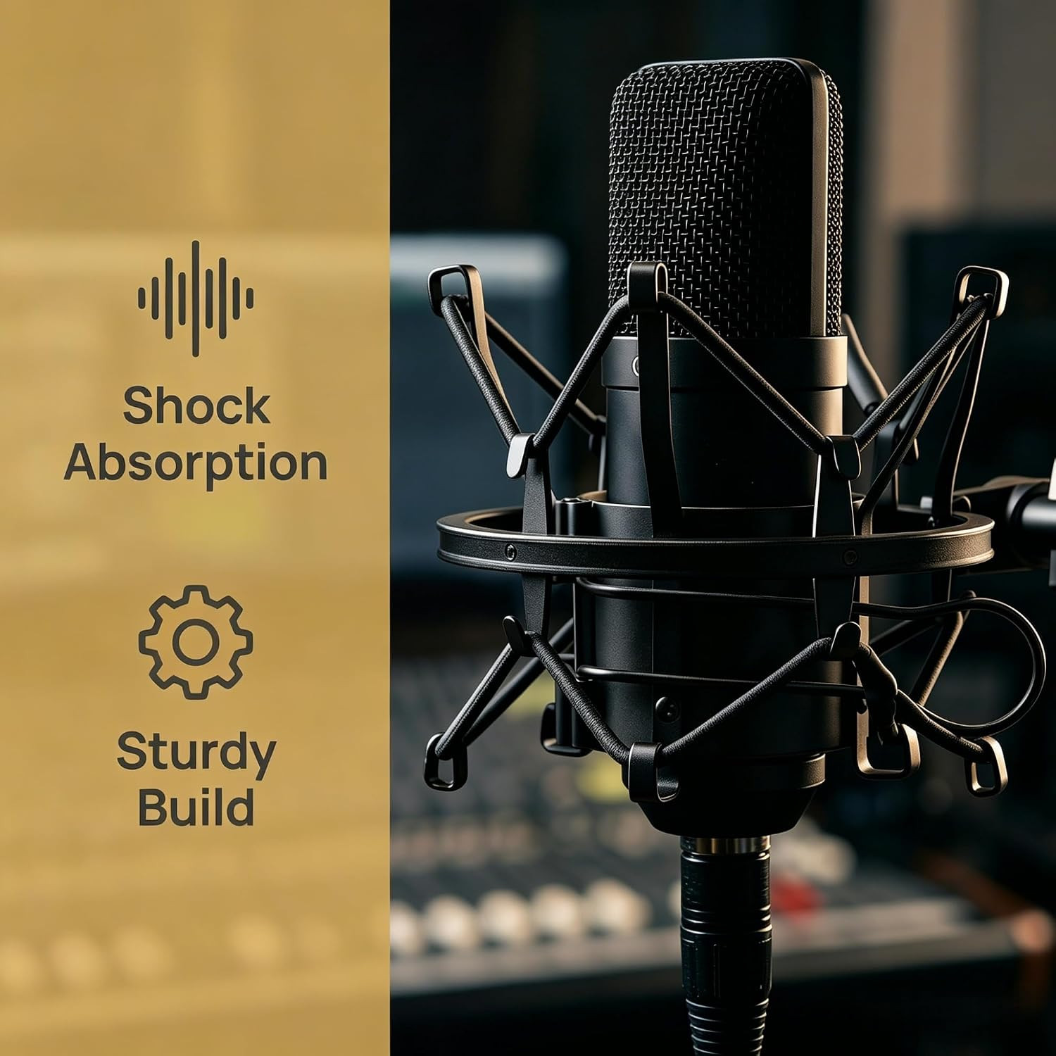Universal Microphone Shock Mount,Most Advanced Cobweb Anti-Vibration Structur…