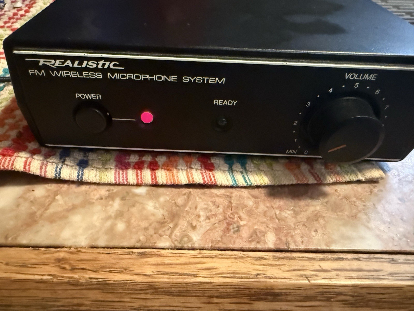 Vintage Realistic FM Wireless Microphone System 32-1221R Radio Shack Works