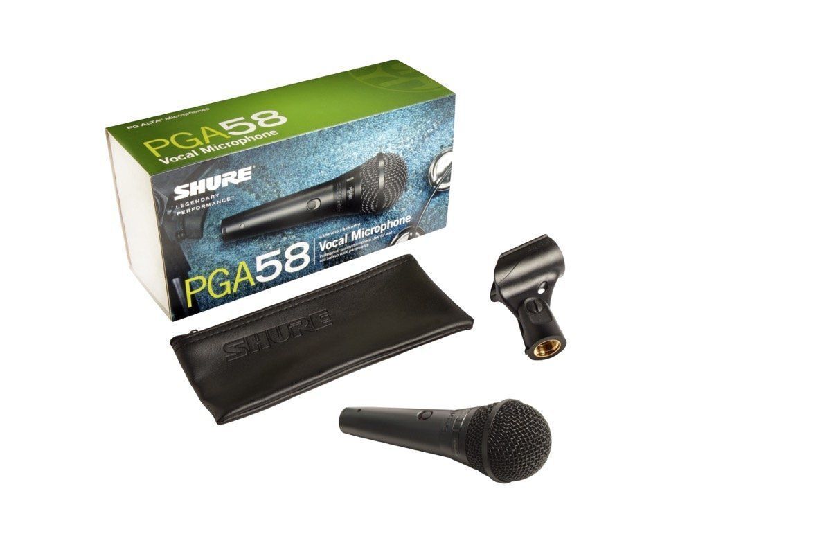 Shure PGA58-QTR Cardioid Dynamic Vocal Microphone with XLR-to-1/4″ Cable