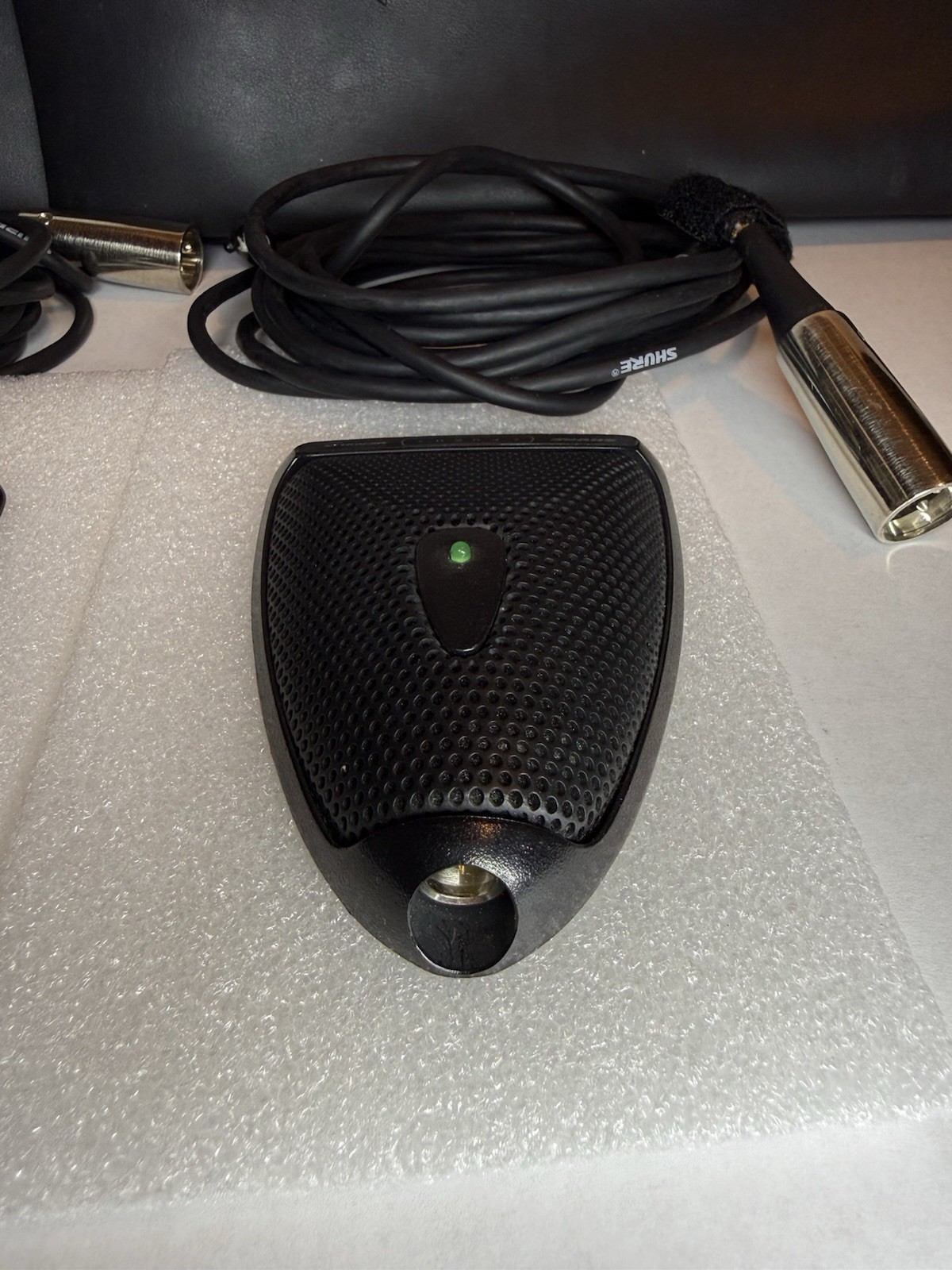 2x Shure Microflex MX393/0 Omnidirectional Condenser Microphones w/ Bags
