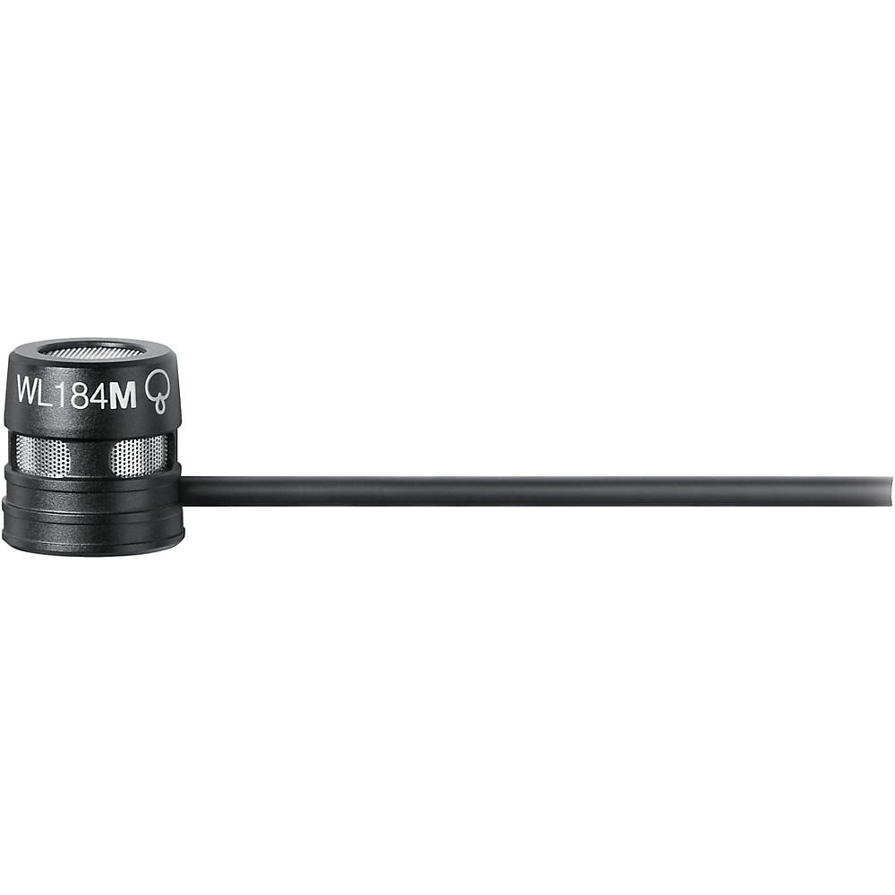 Shure WL184m Supercardioid Condenser Lavalier With LEMO Termination Black
