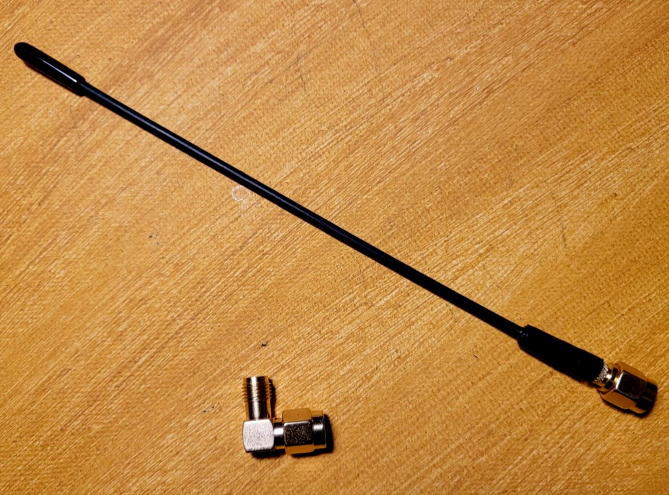 SMA Whip Antenna For Wireless Audio Lectro Or Similar Any Block + Angle Adapter