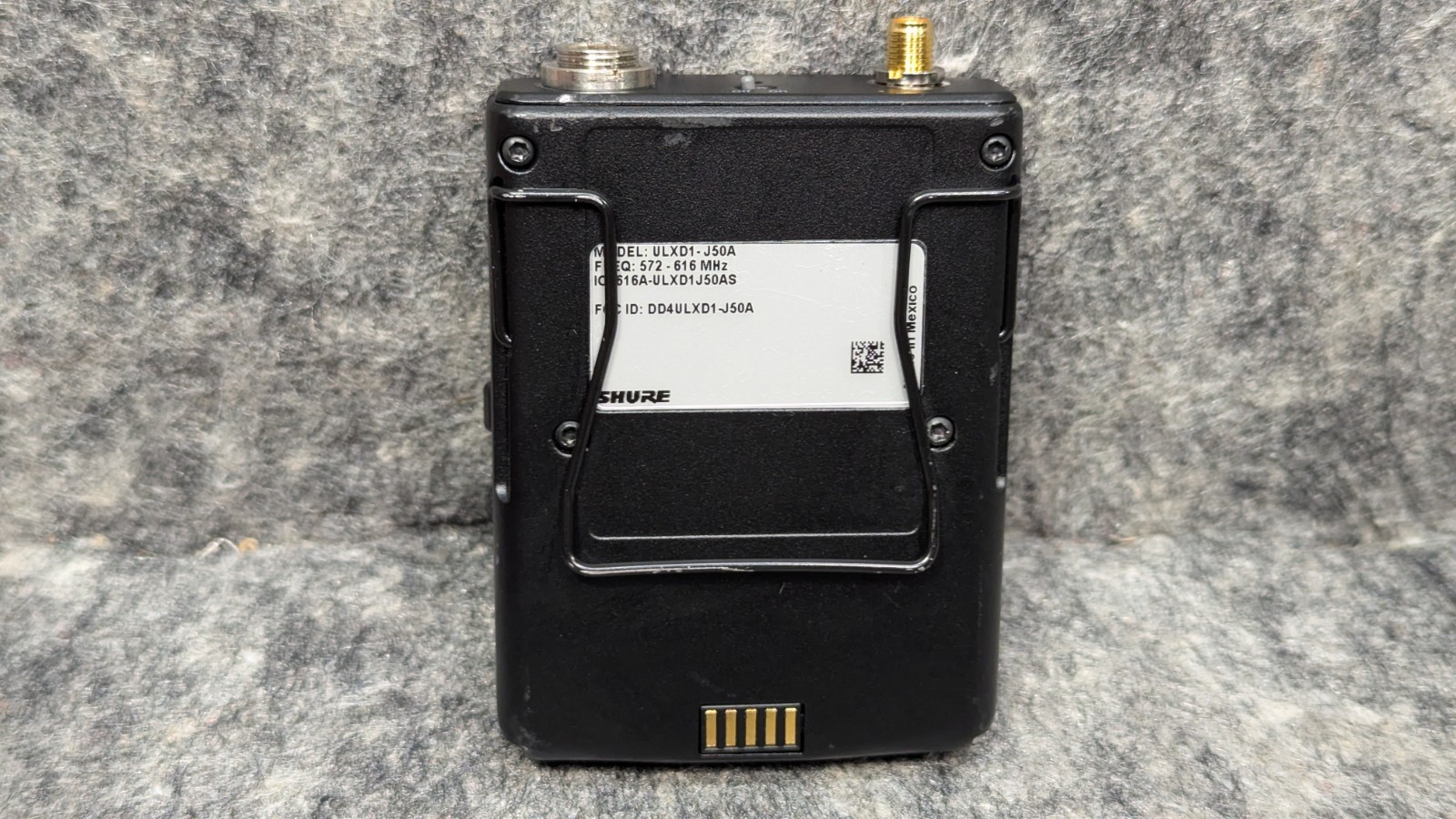 Shure ULXD1 J50A 572-616 MHz Digital Bodypack Transmitter w/ Antenna, Lapel Mic
