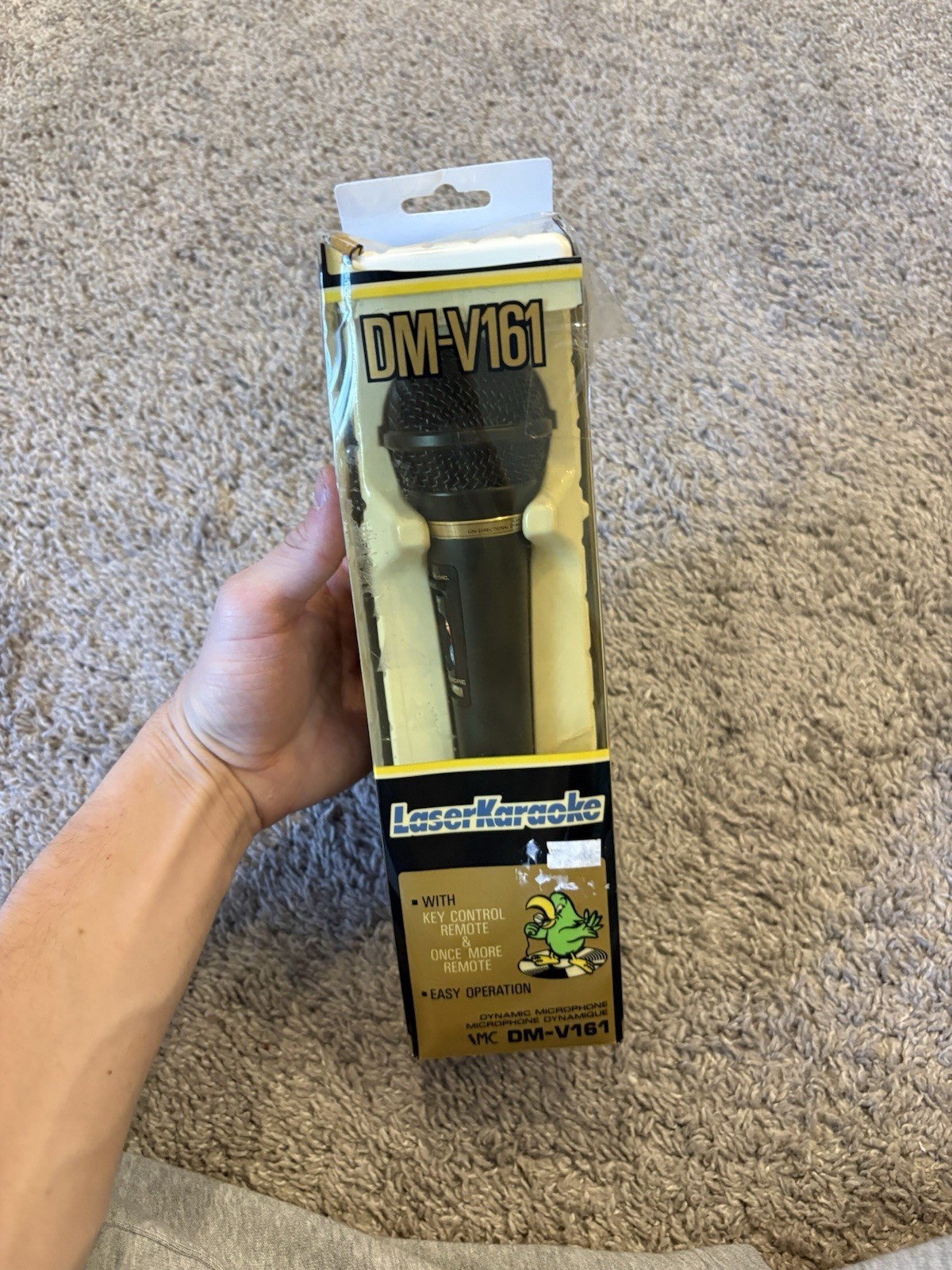 Vintage Pioneer DM-V161 Uni-Directional Dynamic Microphone Made in Japan