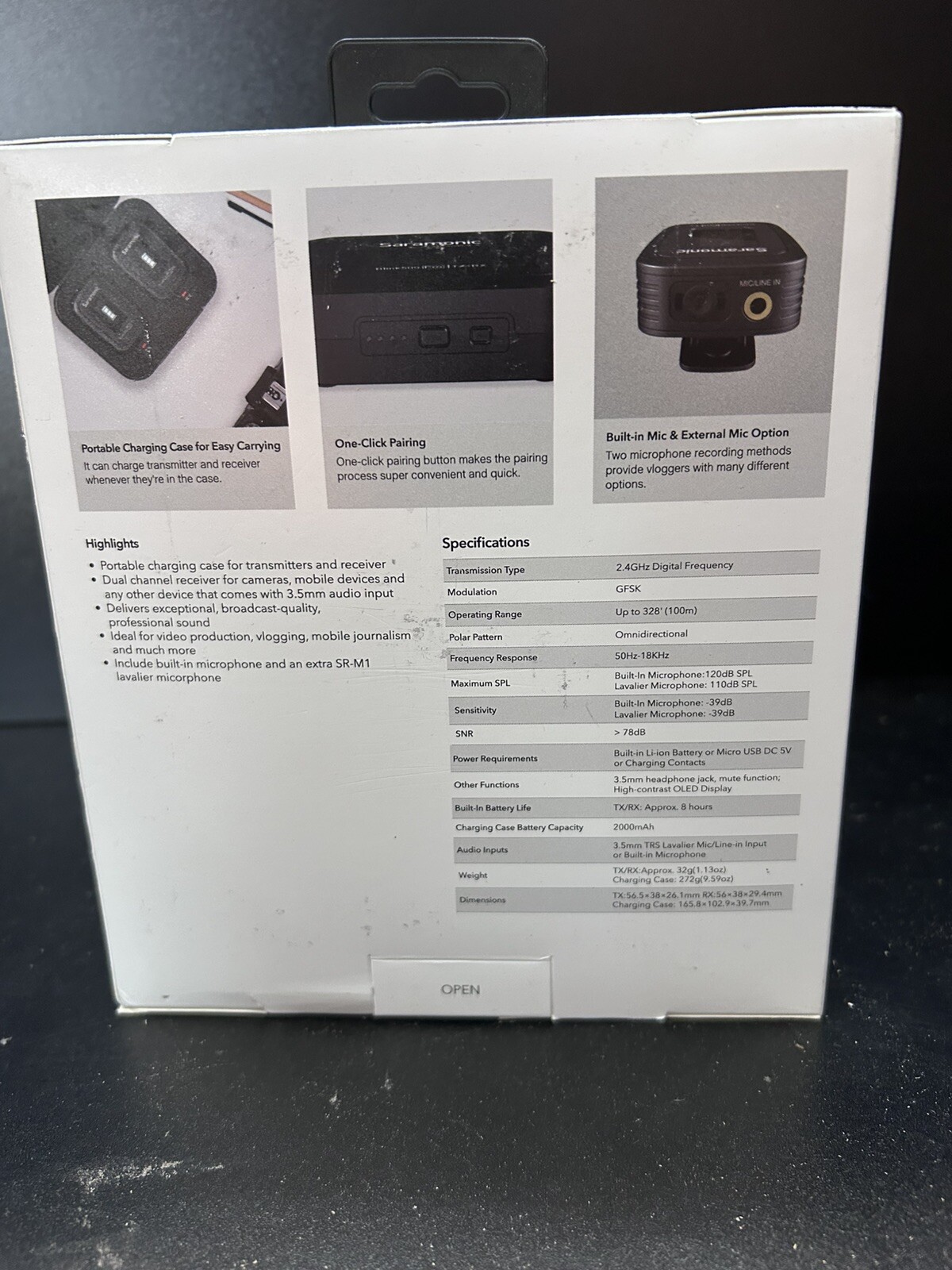 Saramonic Blink 500 Pro B1 Wireless Clip-On Mic System TX + RX Advanced