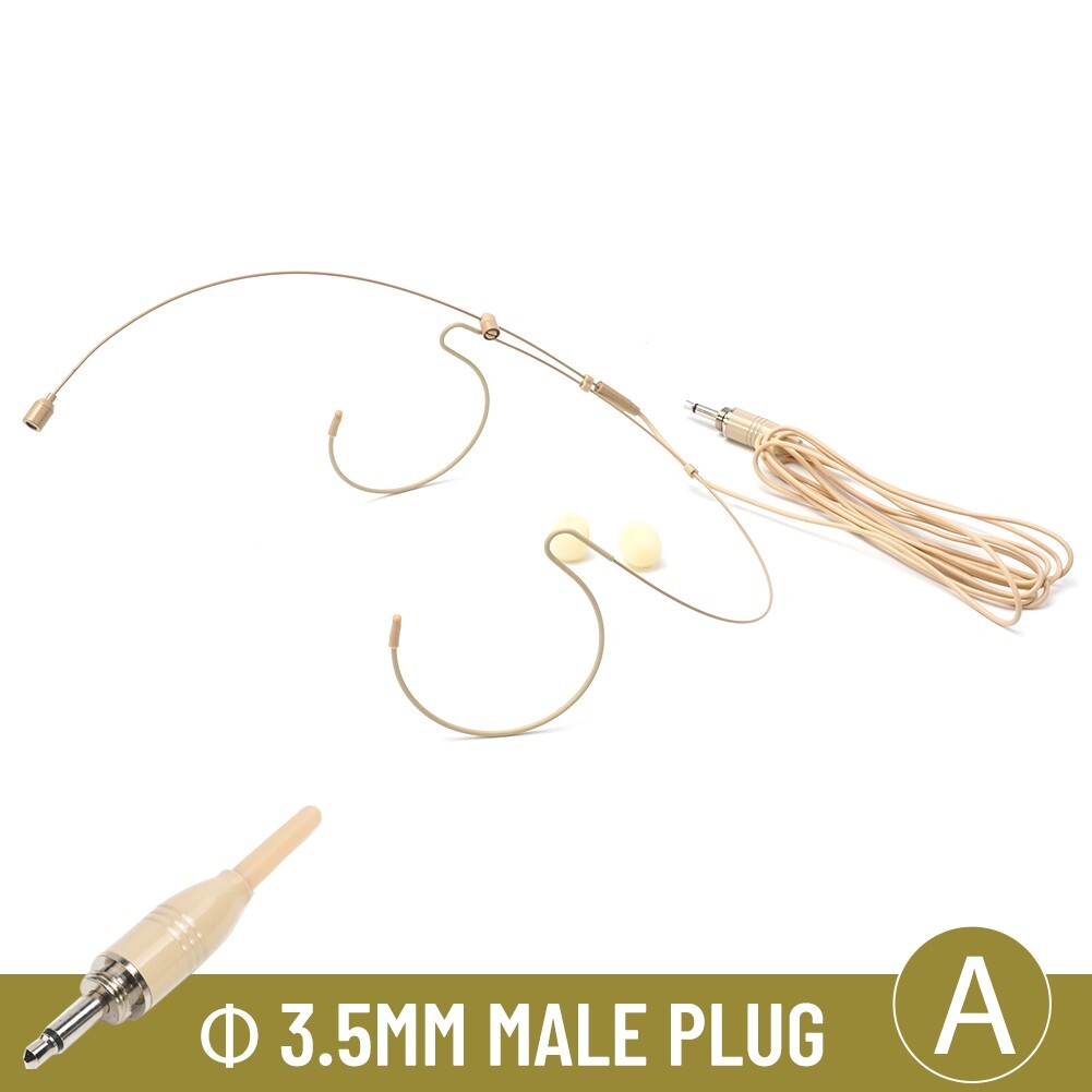 3.5mm Headworn Mic Earhook Headset Microphone For Shure /Wireless AU
