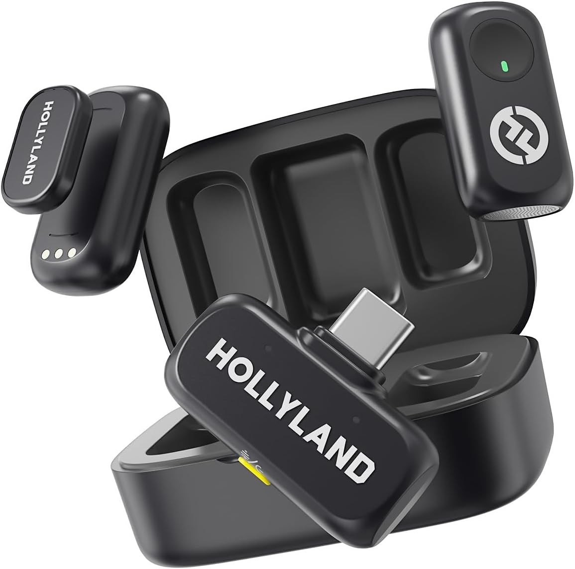 Hollyland Lark A1 Wireless Lavalier Microphone USB-C for iPhone Android Video