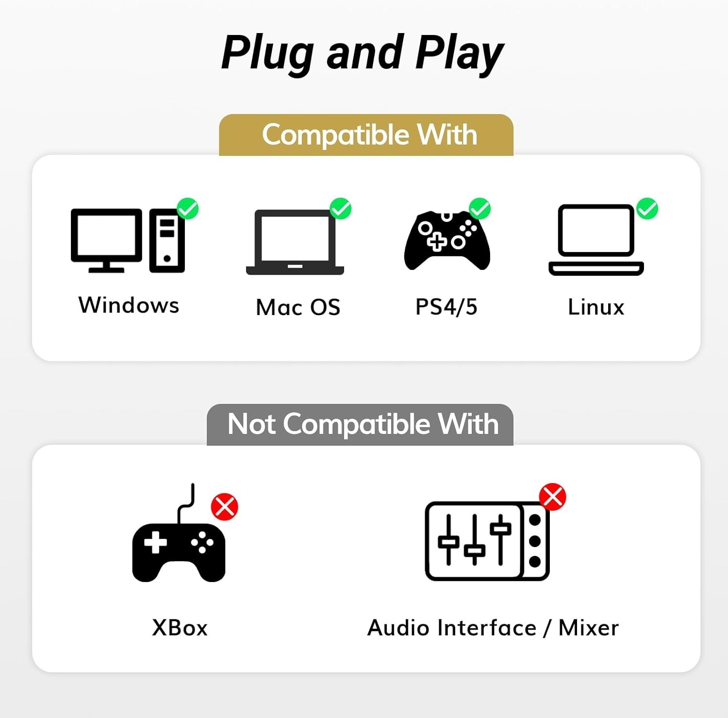 USB Microphone for PC with Tripod Stand & Pop Filter