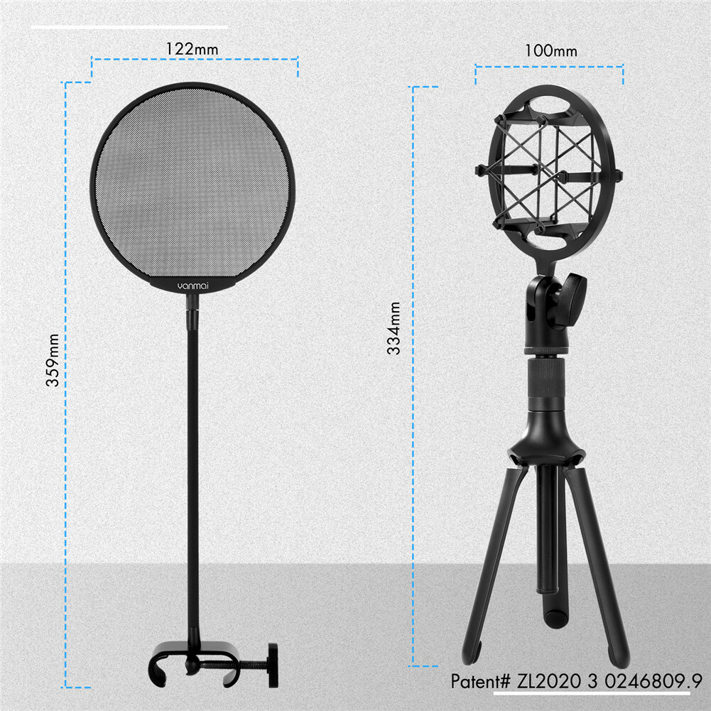 USB Condenser Microphone PC Laptop Desktop Gaming Mic for Streaming Podcast